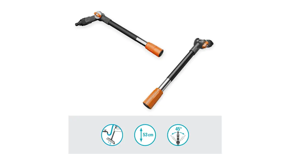 Gardena Cleansystem Stiel Flex 53 cm beidseitig abwinkelbar