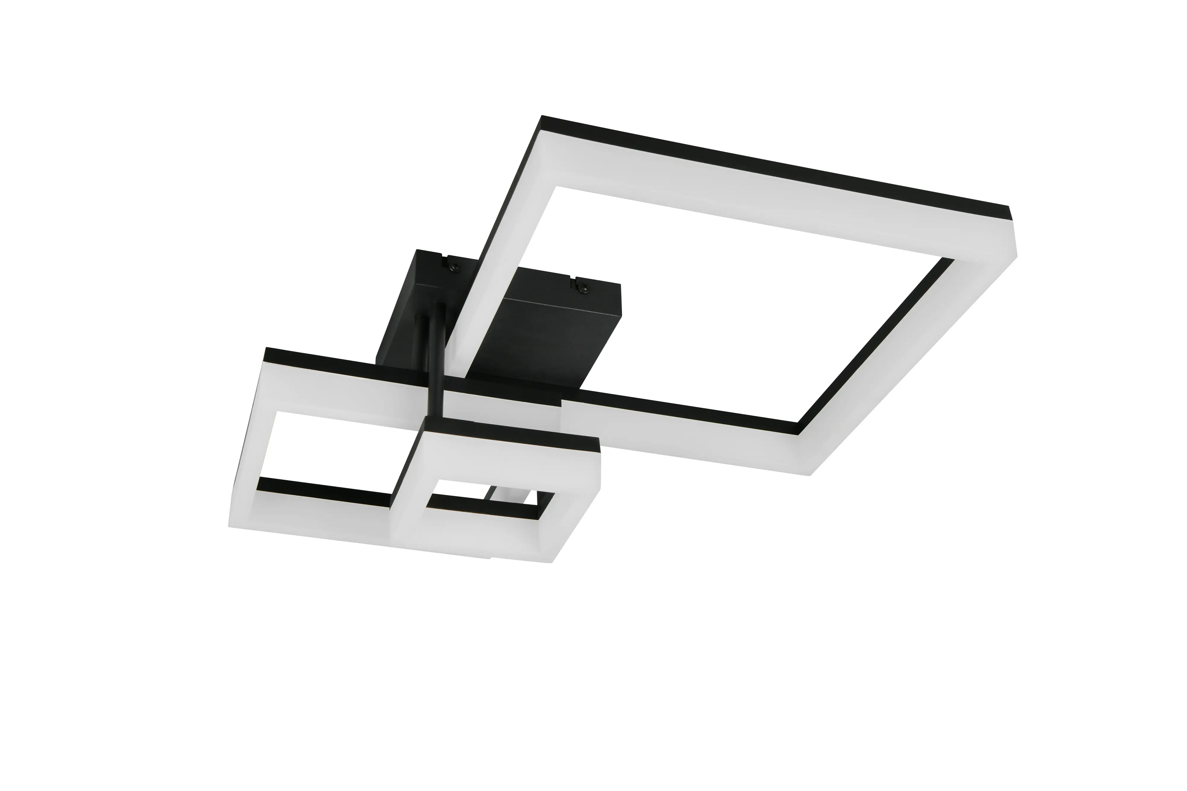 Reality LED Deckenleuchte Camino 65 x 47 cm schwarz matt 32 W warmweiß