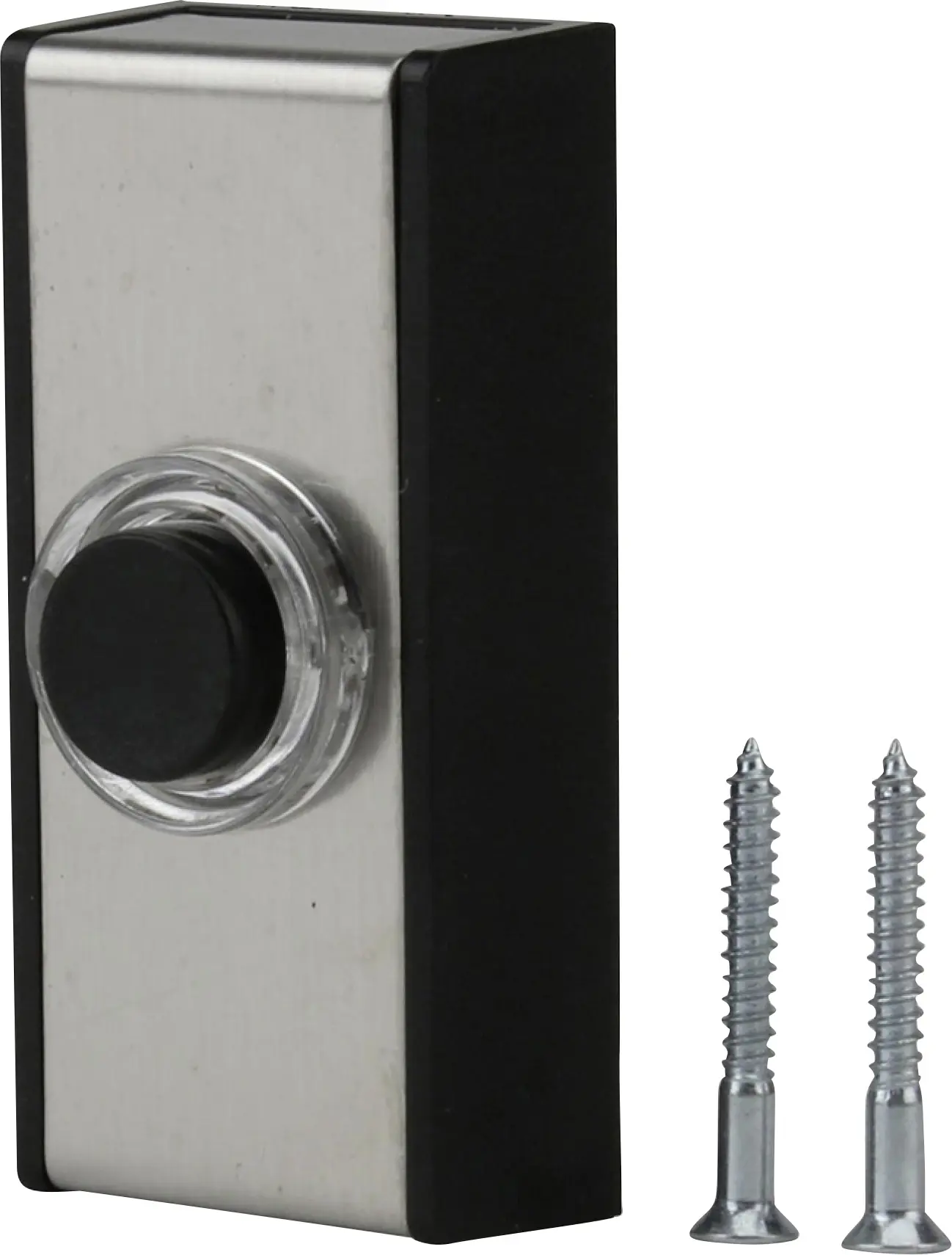 FRIEDLAND Klingel-Taster Aufputz silber/schwarz
