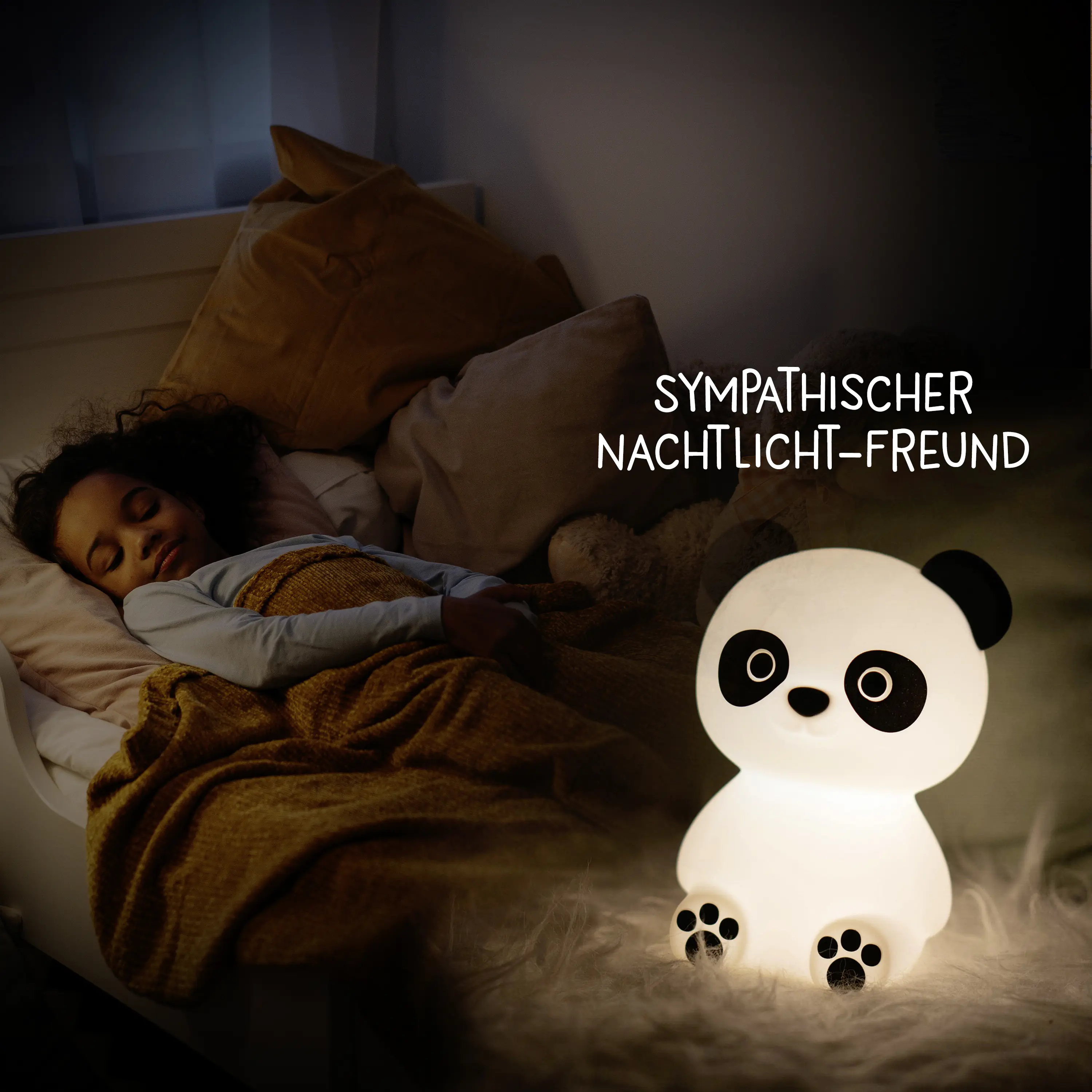 Megalight LED Deko Licht Paddy Panda 3W, RGBW, weiß