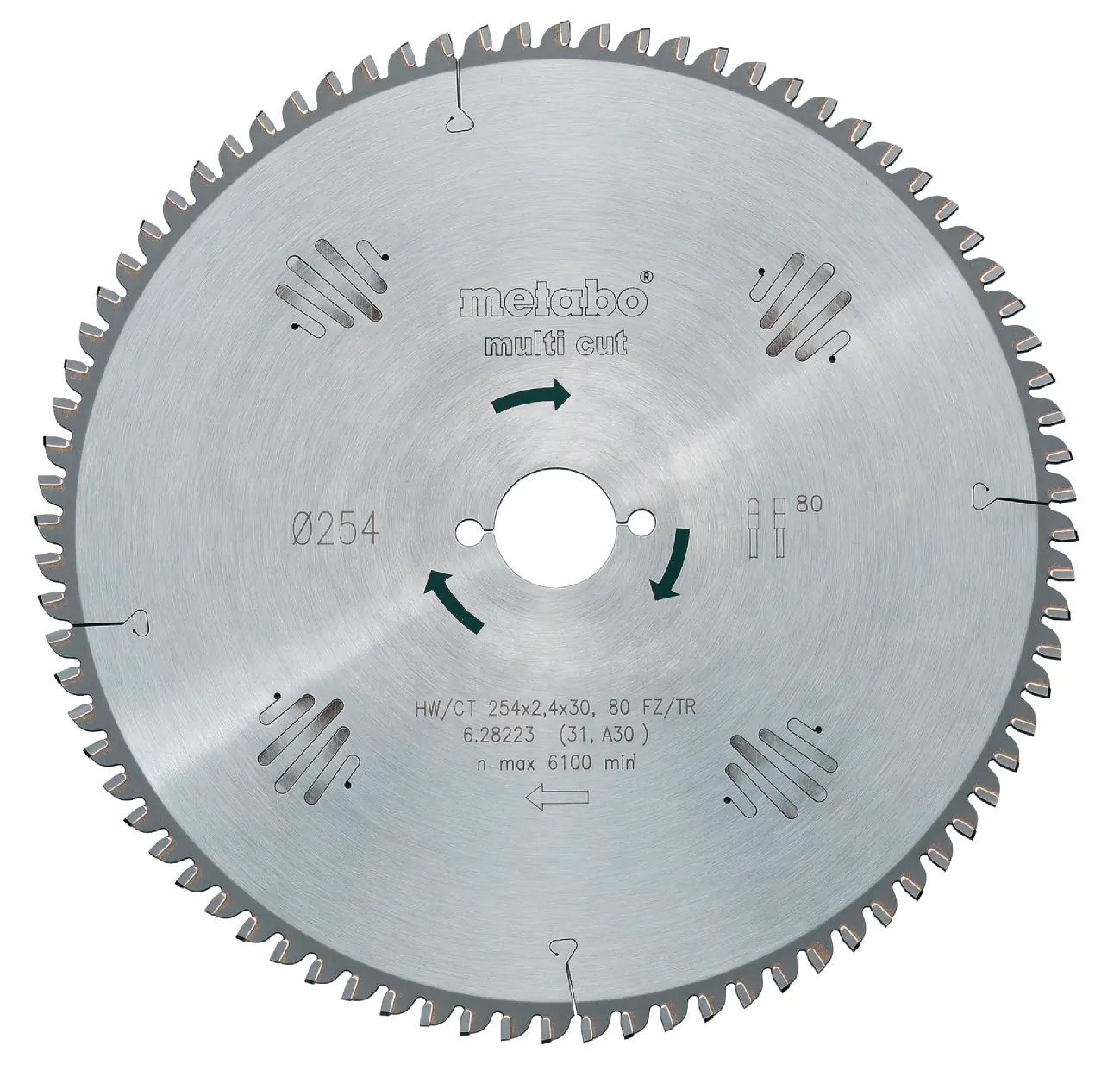Metabo Kreissägeblatt multi cut professional Ø 254 mm Bohrung Ø 30 mm