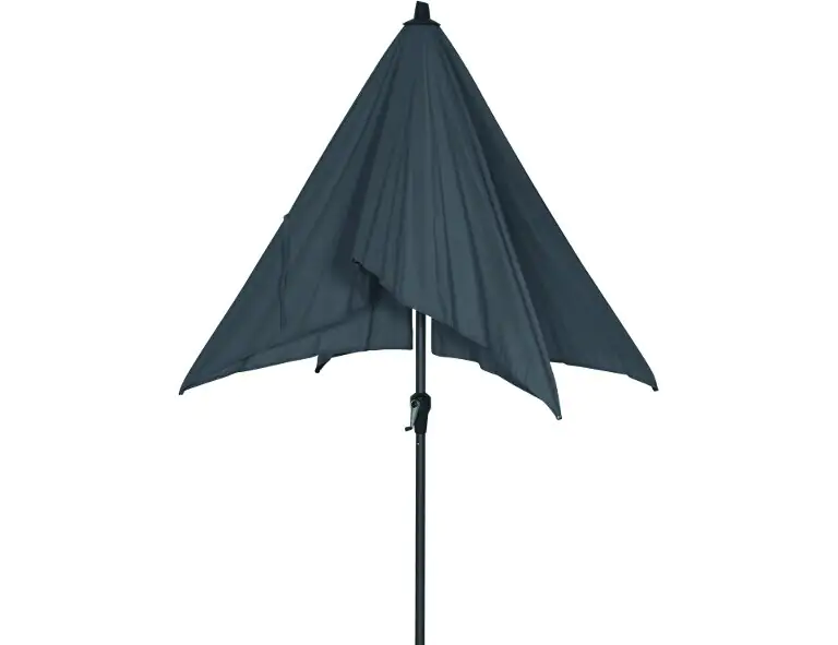 Siena Garden Mittelstockschirm Avio anthrazit 250 x 200 cm