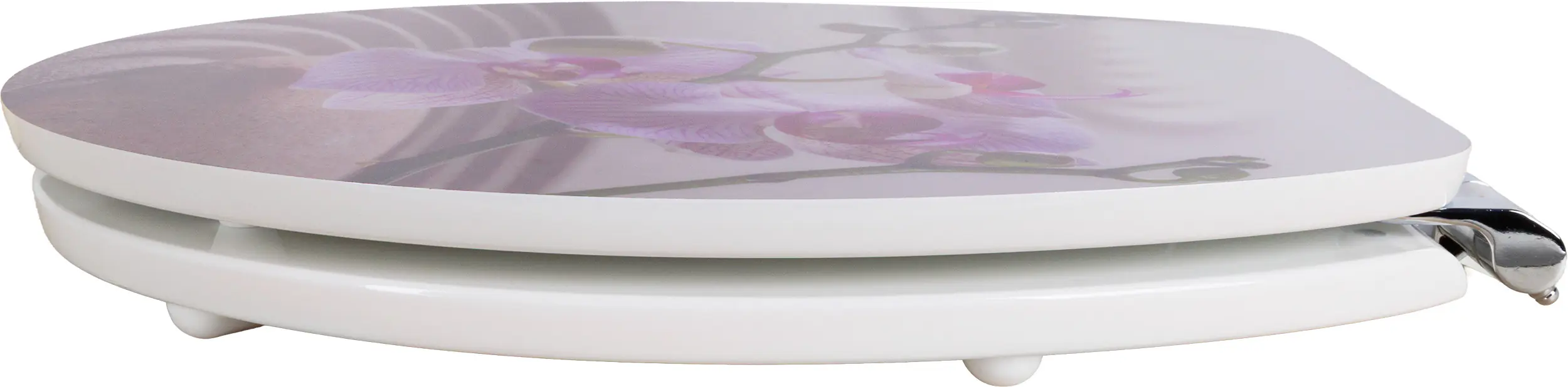 Primaster WC-Sitz mit Absenkautomatik Flower weiß