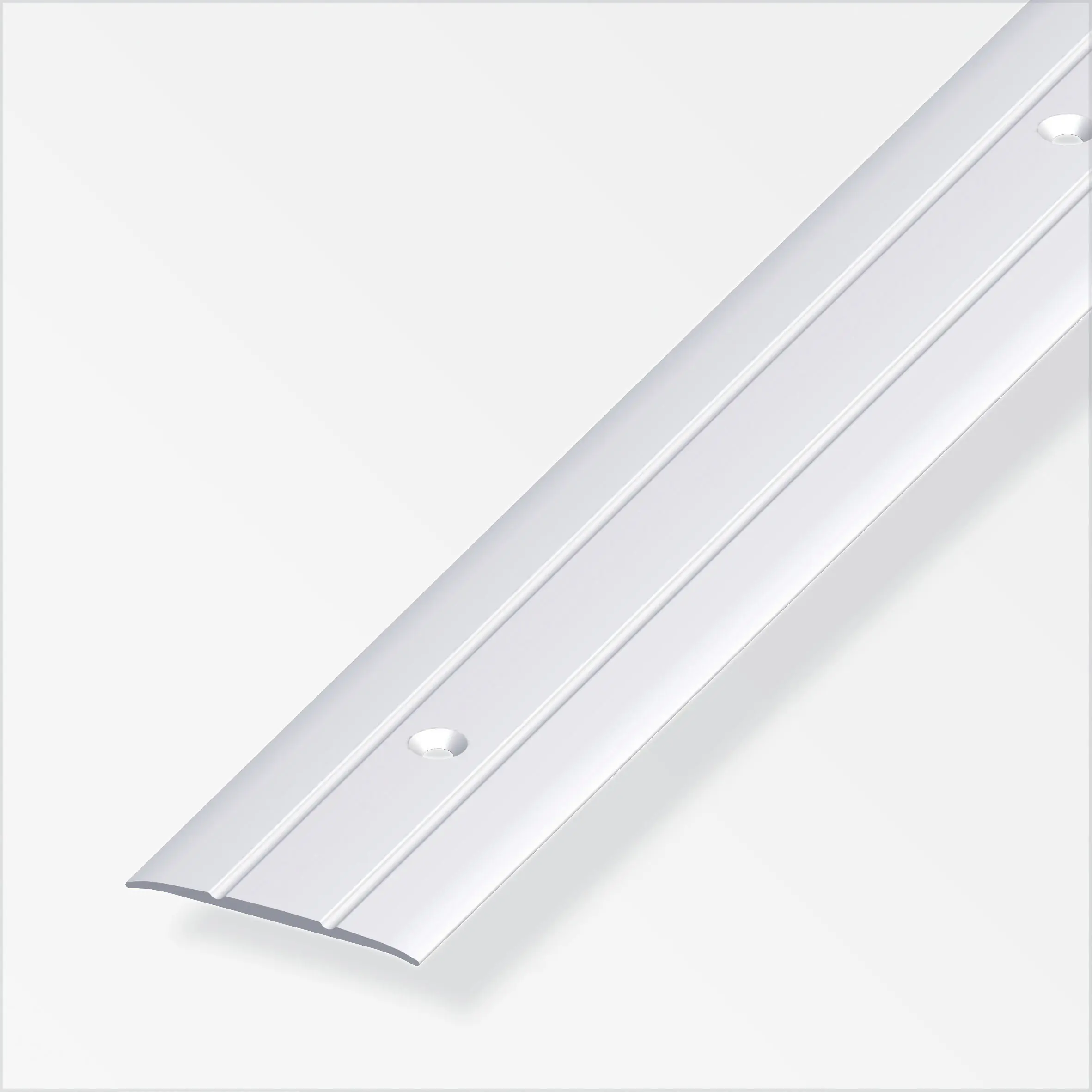 alfer Übergangsprofil 1 m, 37 x 2.5 mm Aluminium eloxiert silber
