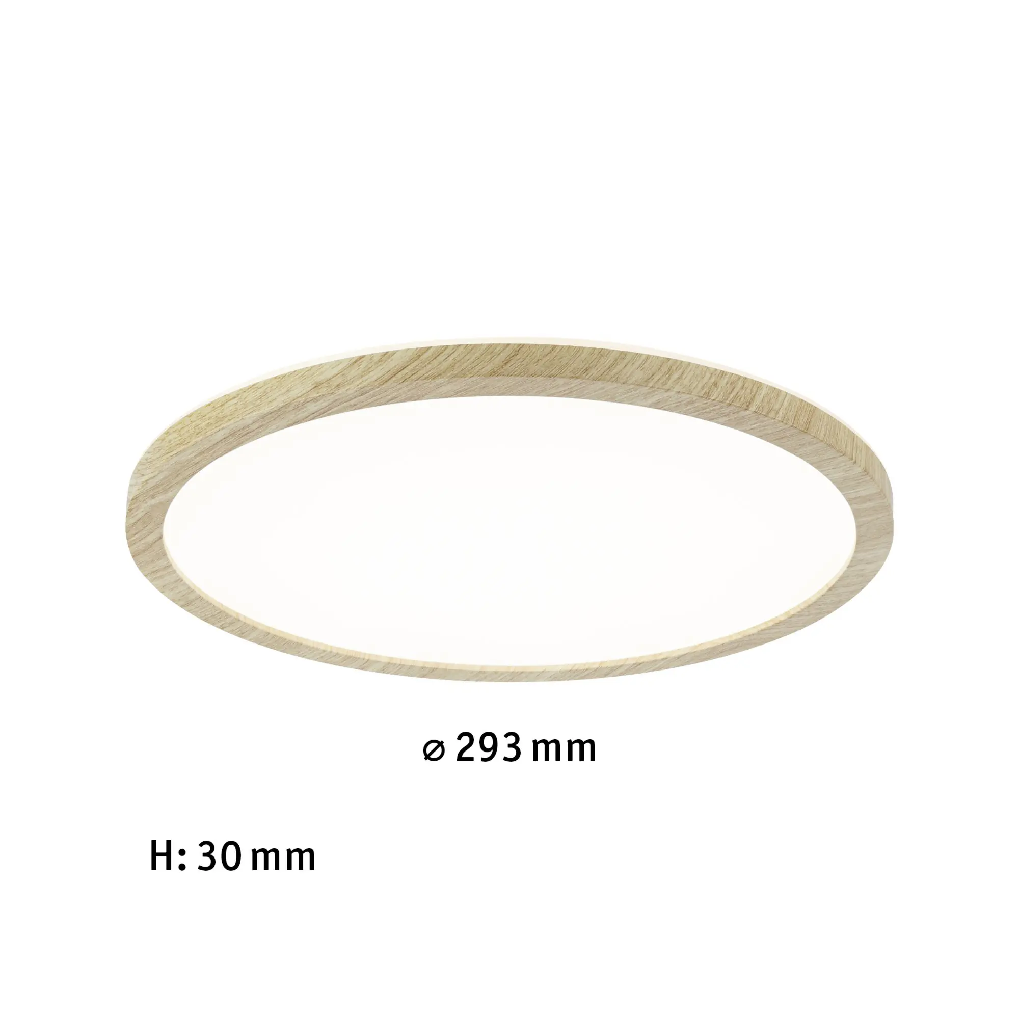 Paulmann LED Deckenleuchte Atria Shine Backlight Holzoptik Ø 29,3cm