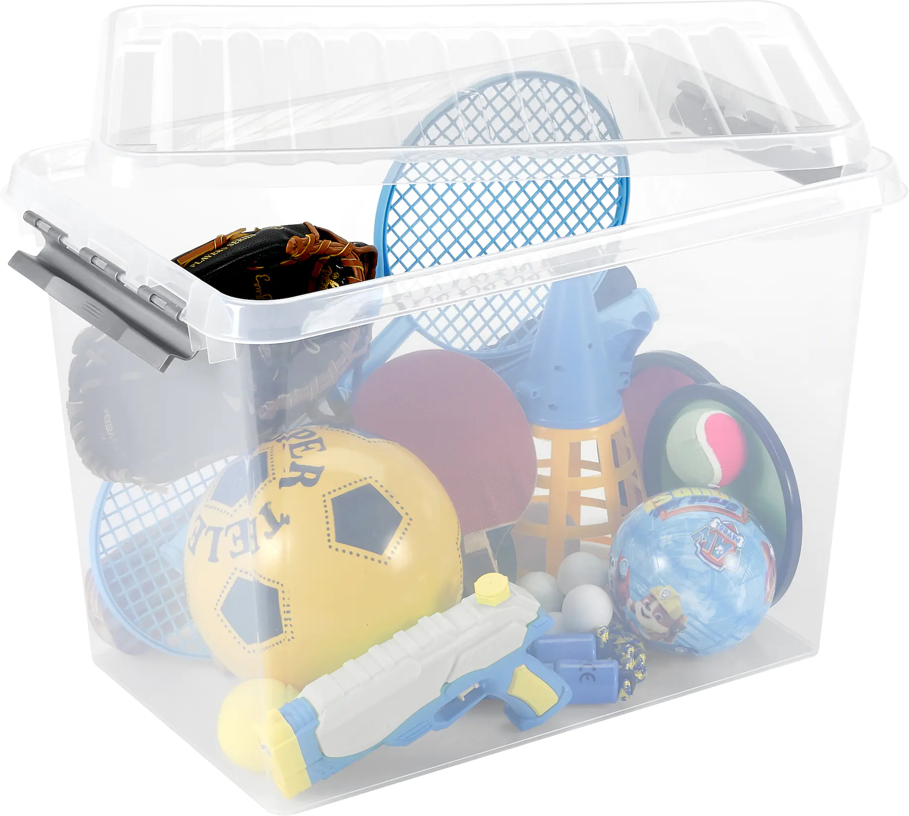 Sunware Aufbewahrungsbox Q-Line mit Deckel 40 x 60 cm 72 L transparent