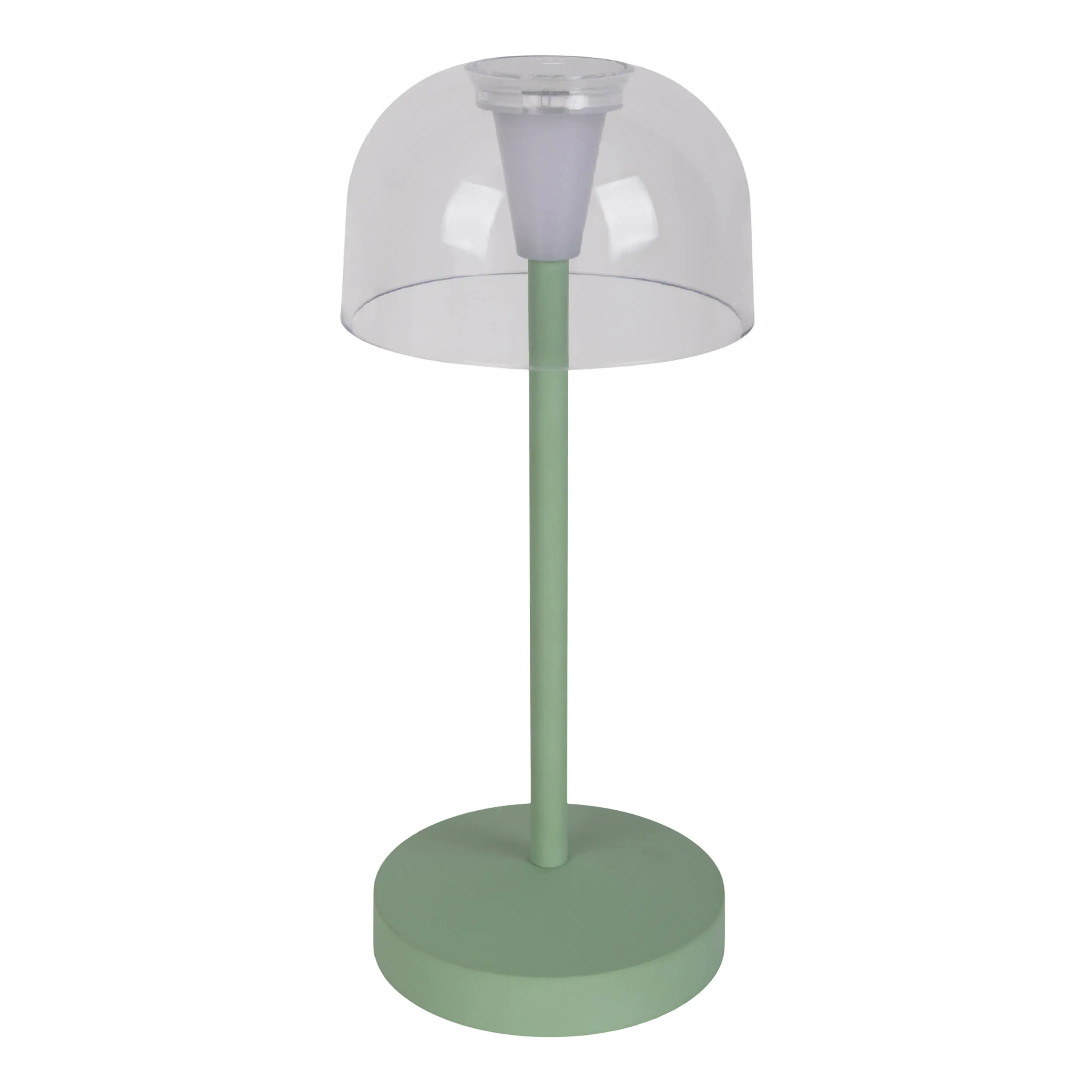 Light & More LED Akku-Tischleuchte Gomba mint dimmbar