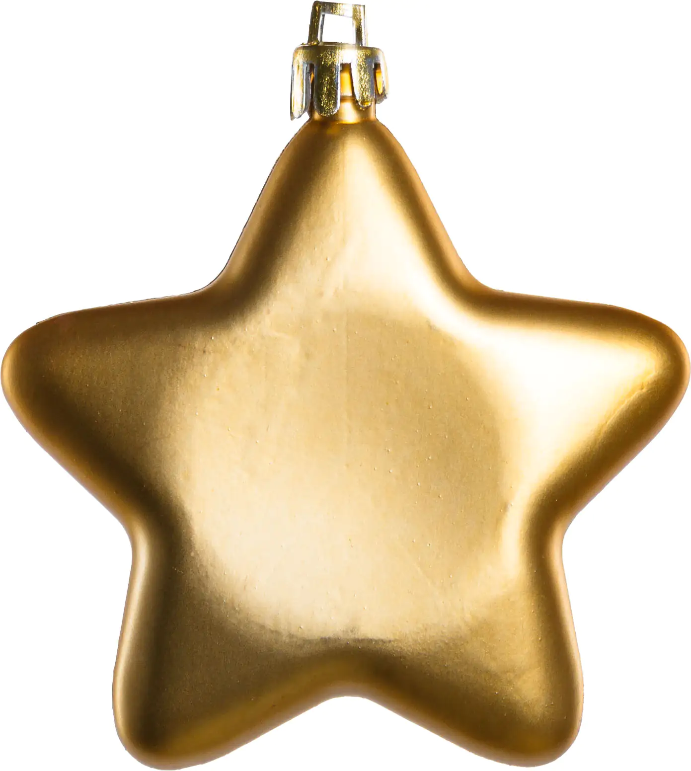 TrendLine Weihnachtskugeln Sterne bruchfest, langlebig 7 cm gold 8 Stück