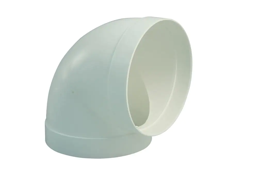 Marley Bogen 90° rund für Rohr 100 mm Ø, weiß