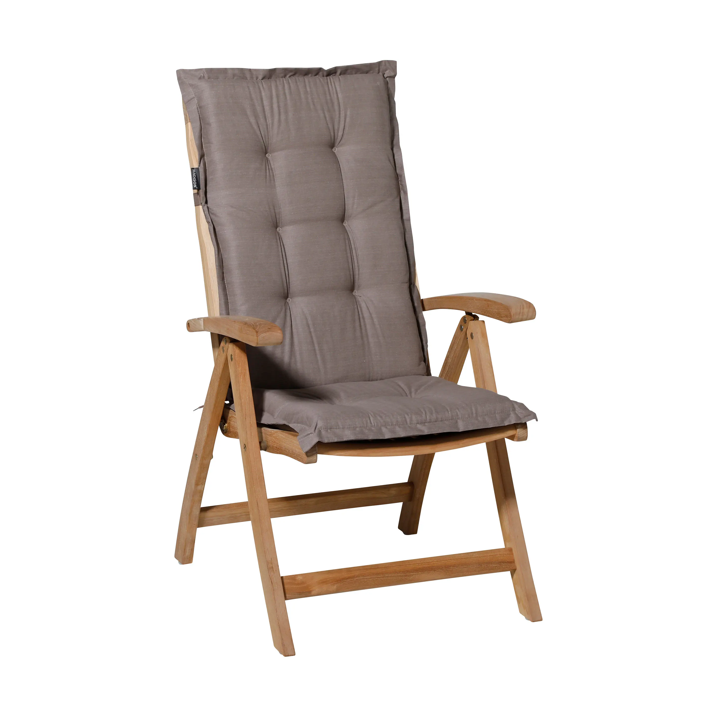 Madison Hochlehner-Auflage Basic taupe 123 x 50 cm 4er-Set
