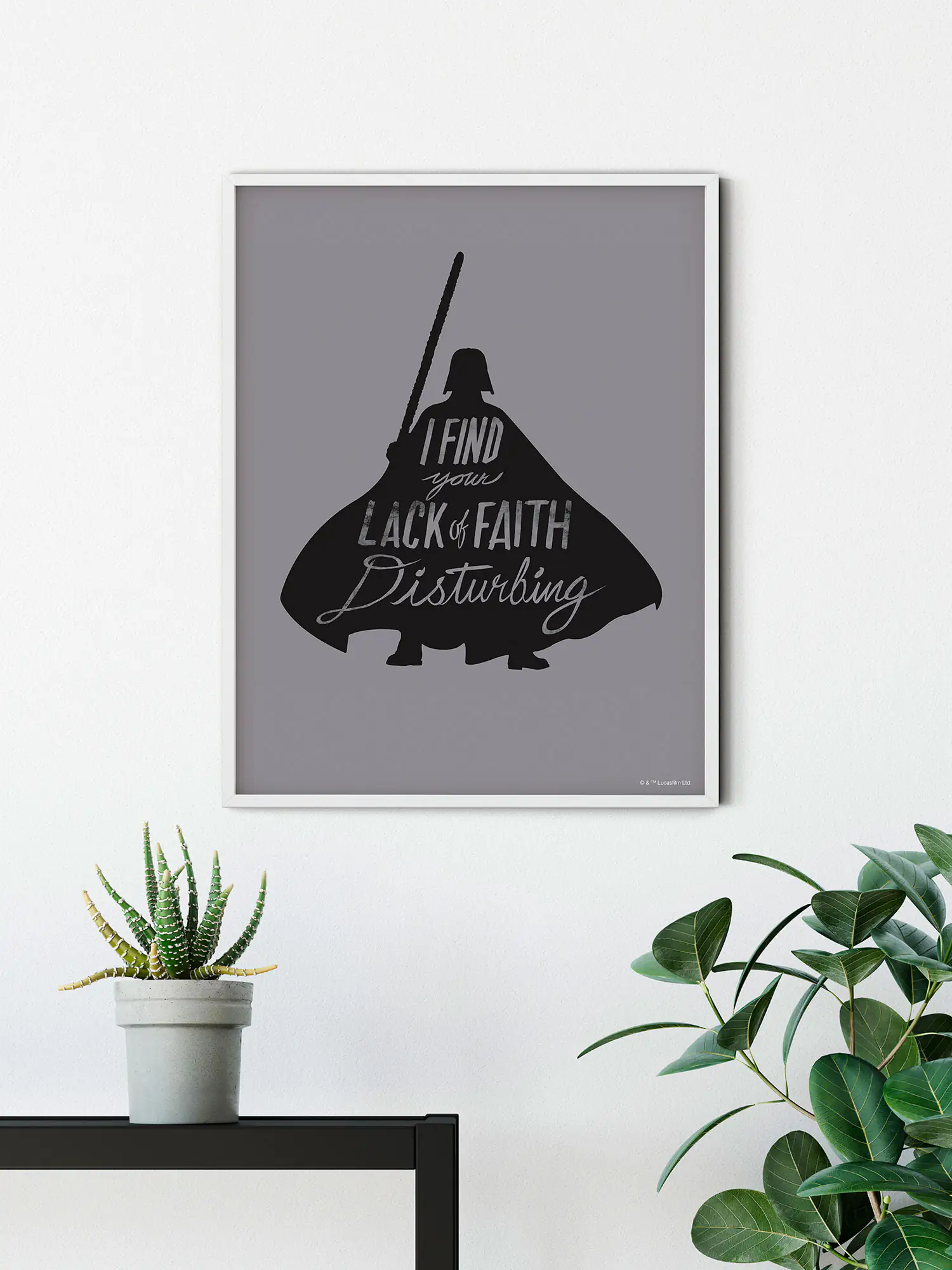 Komar Wandbild SW Sil Quotes Vader 50 x 70 cm
