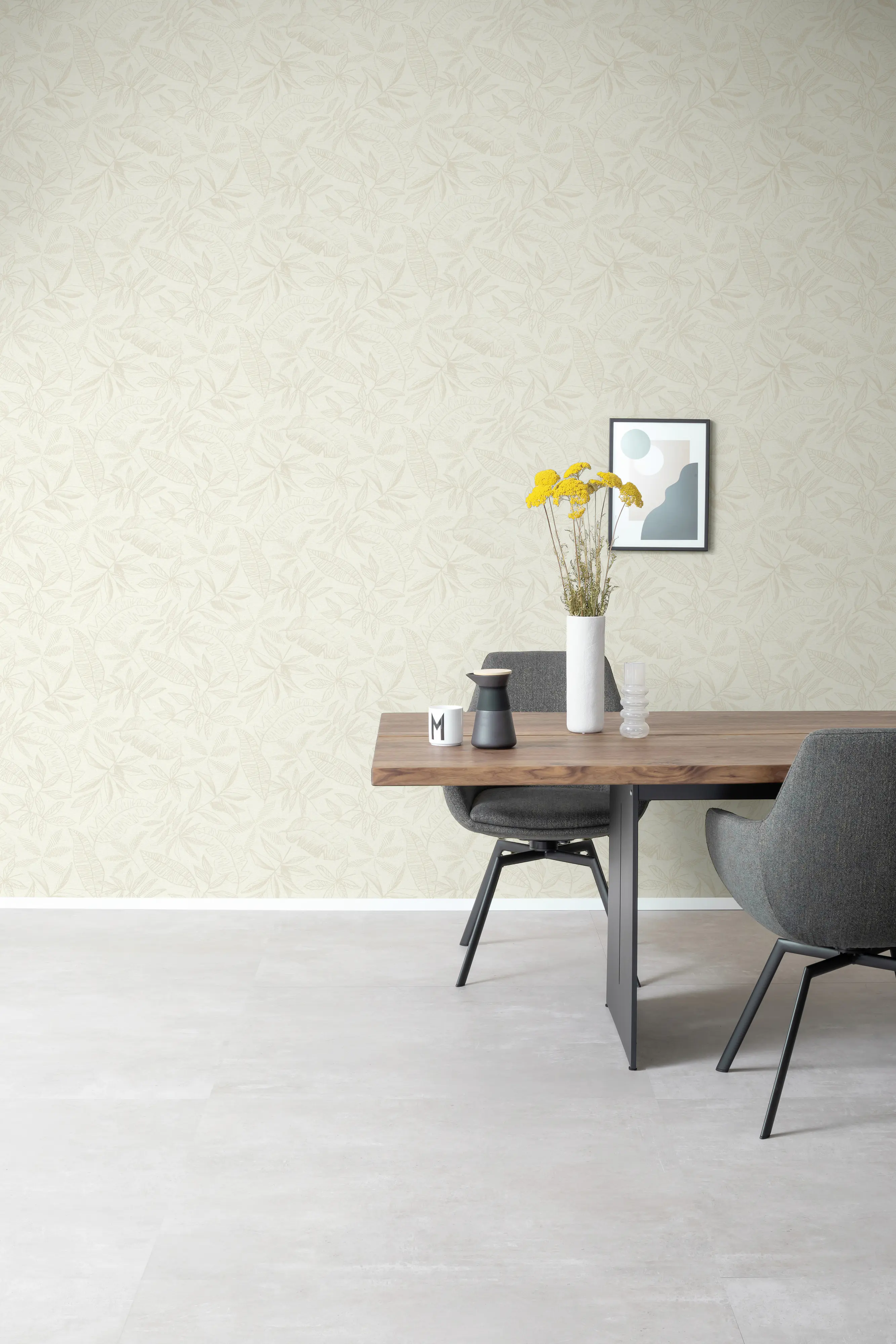 Schöner Wohnen Vliestapete Blätter beige sand 10,05 x 0,53 m