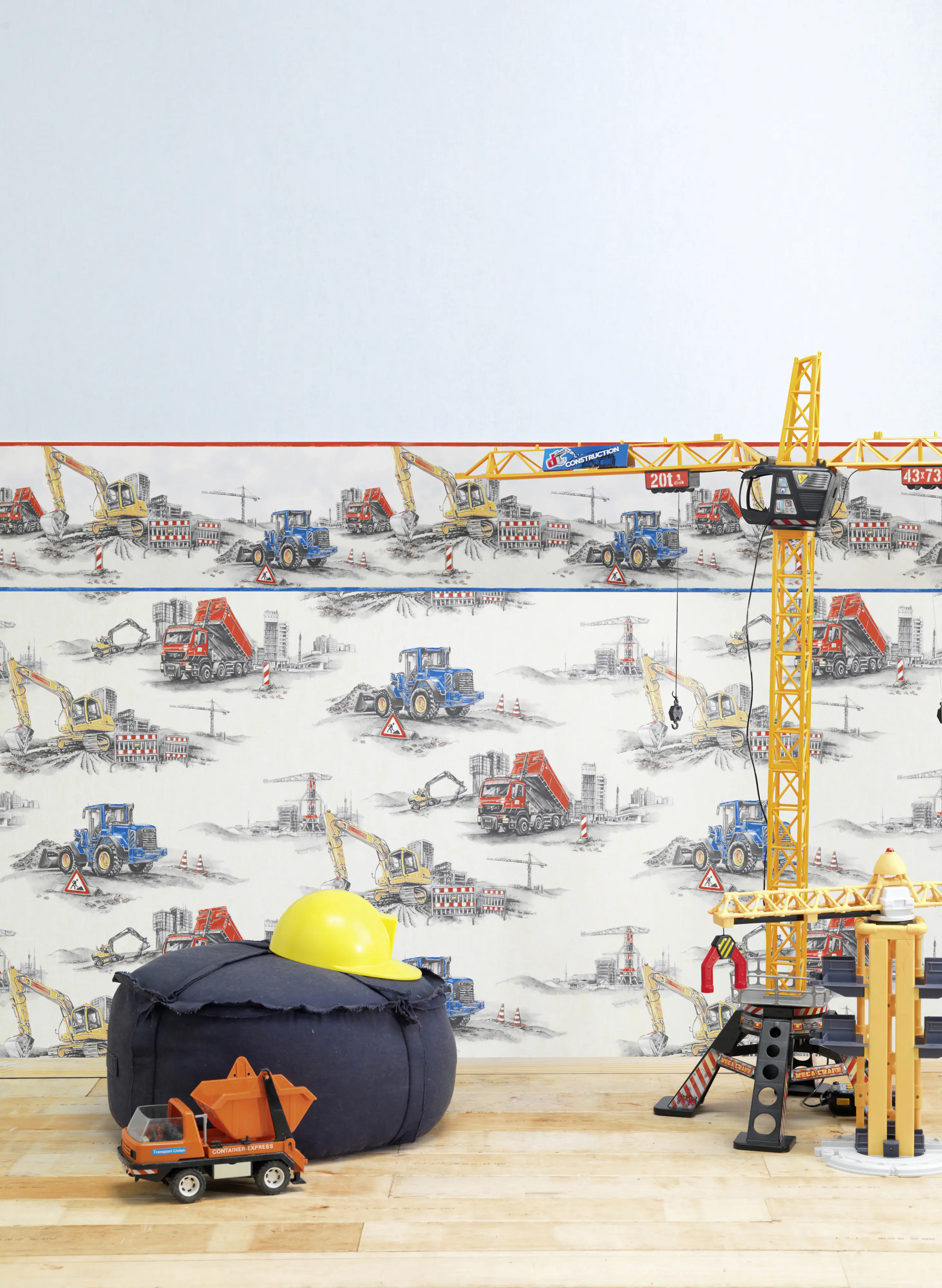 Rasch Papierborte 293609 Kids & Teens II baustelle 5 x 0,255 m