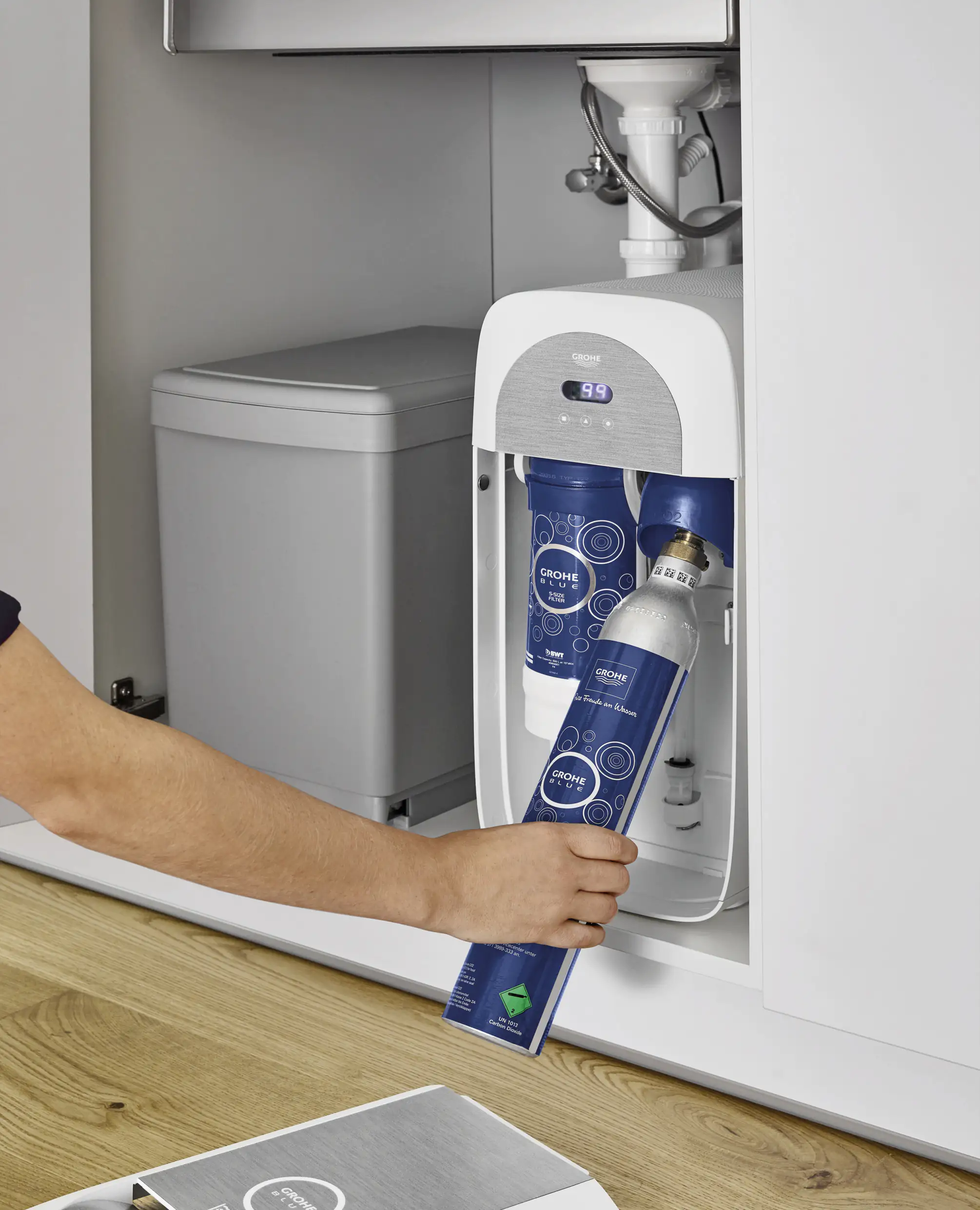 Grohe Blue Kartuschen Starterset 425 g CO2 Flaschen (4 Stück)