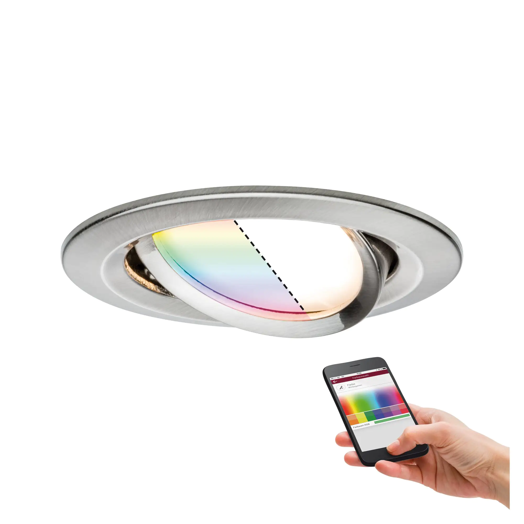 Paulmann Smart Home Zigbee LED Einbauleuchte Nova Plus RGBW