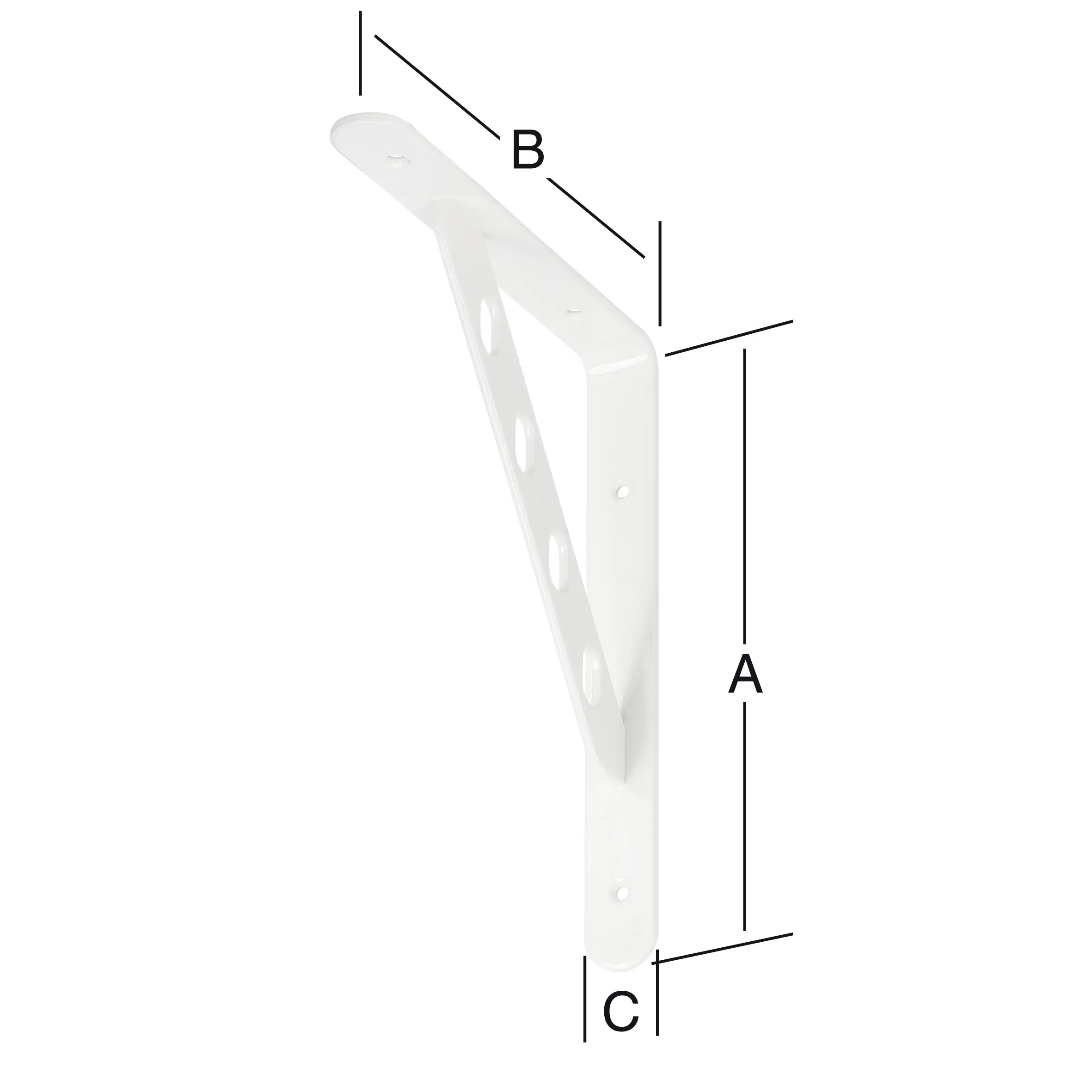 Vormann Alpha Line Garderobenkonsolen weiß 25 x 20 cm