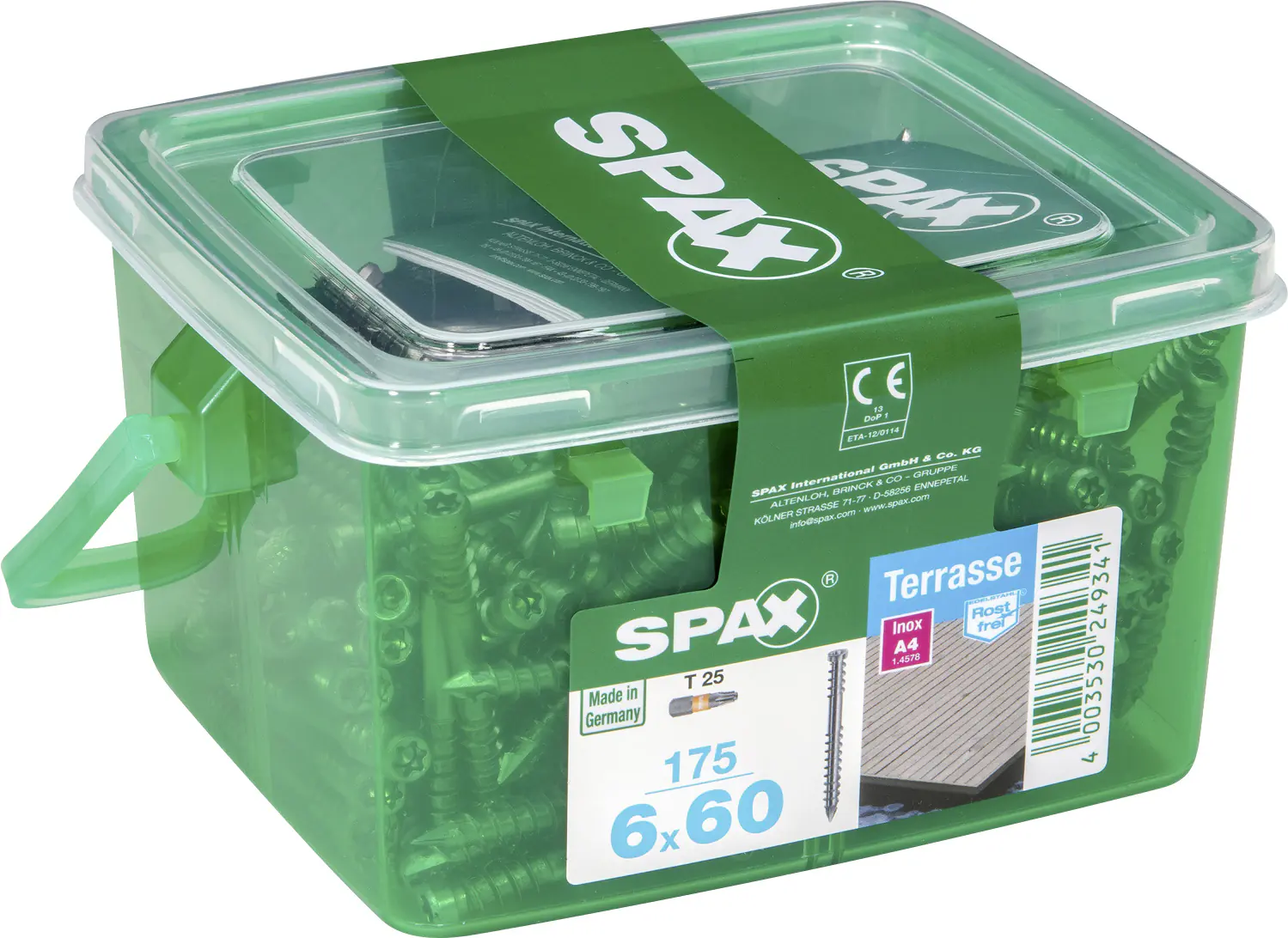 Spax Terrassenschrauben 6.0 x 60 mm TX 25 - 175 Stk.