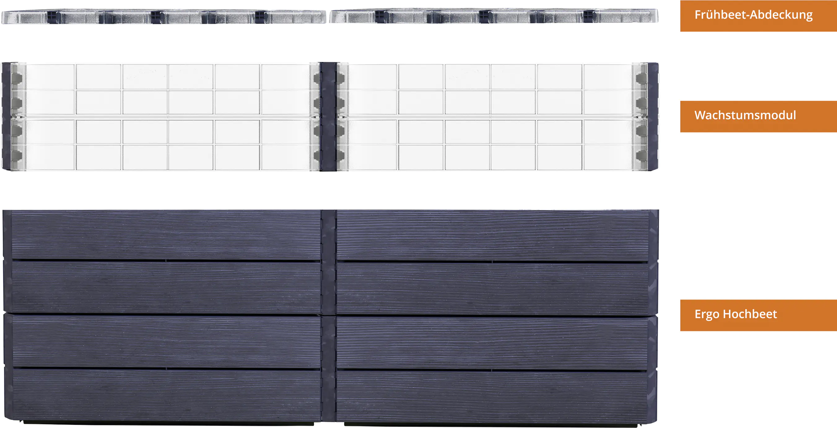 Garantia Hochbeet Ergo Quadro 2L TurboPlus Wood