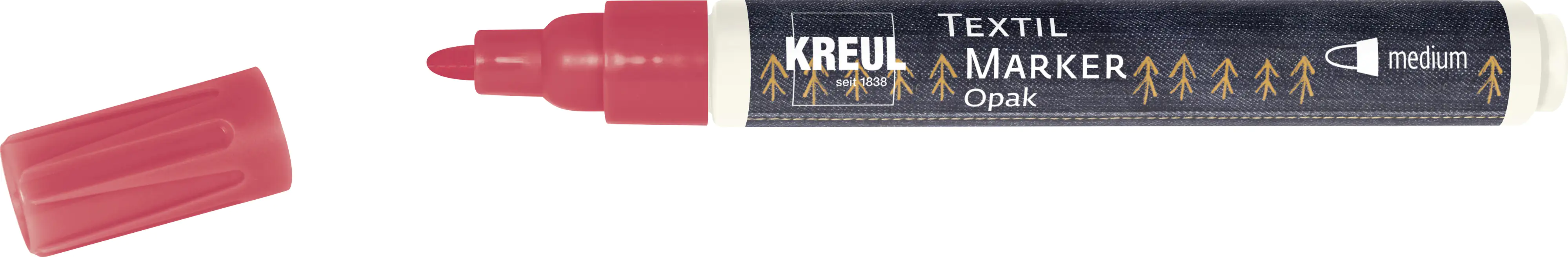 Kreul Javana texi mäx Opak Stoffmalfarbe für helle und dunkle Stoffe rot