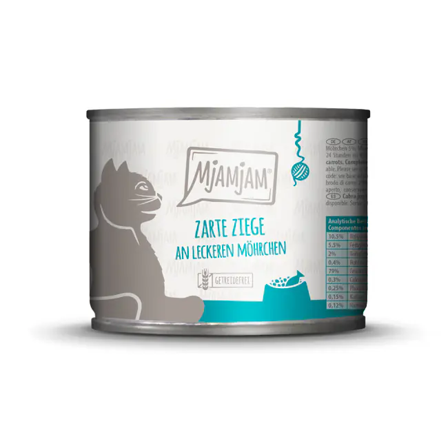 Mjamjam Katzennassfutter Adult getreidefrei 200 g Ziege