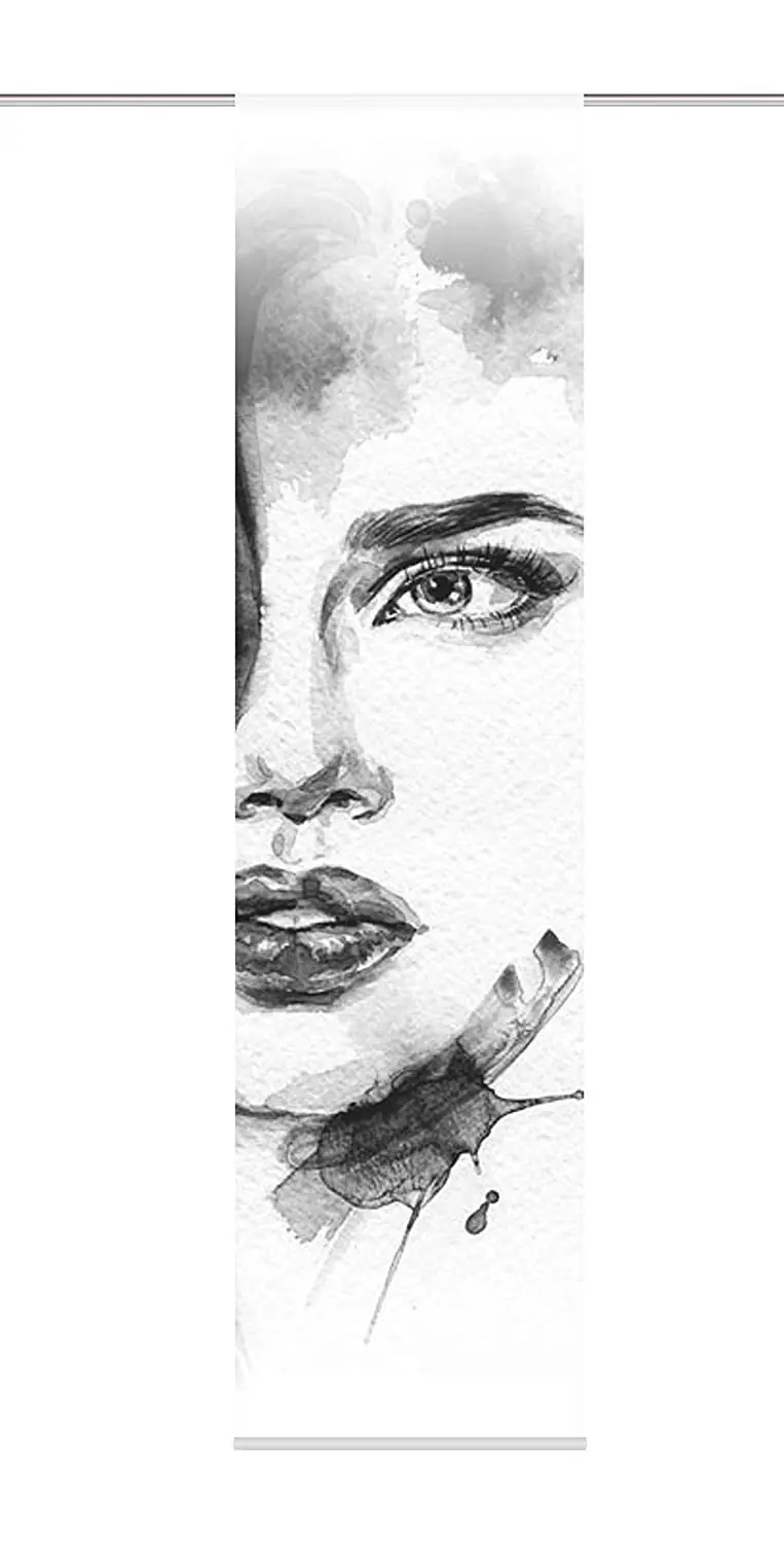 Home Wohnideen Schiebegardine Face 245 x 60 cm grau