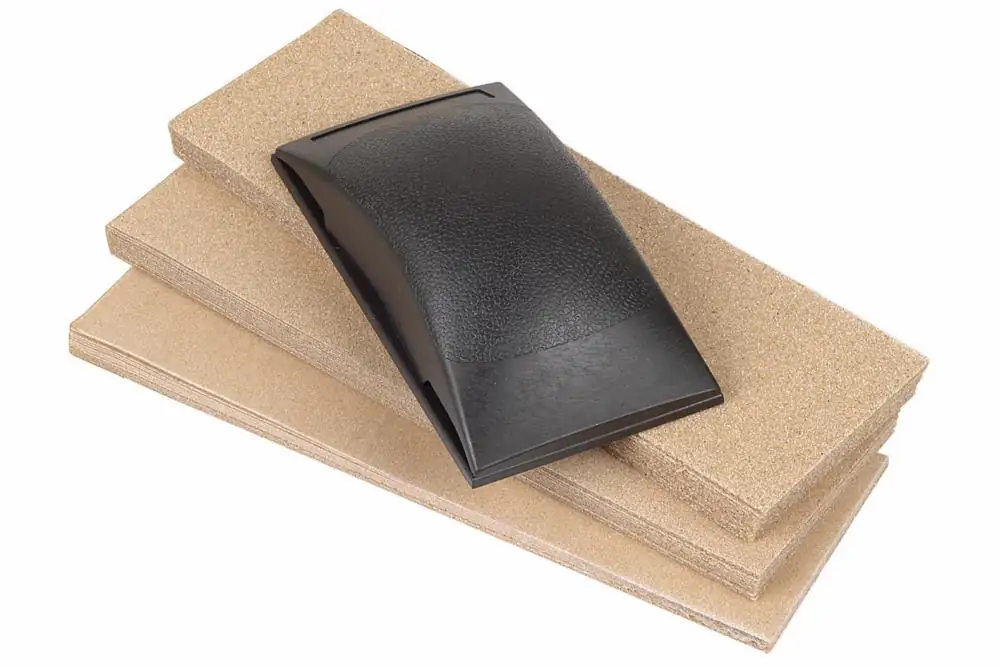 Wolfcraft Handschleifer-Set 7 x 21 cm Maß: 70 x1 30 mm, K 40,60,80,100,120