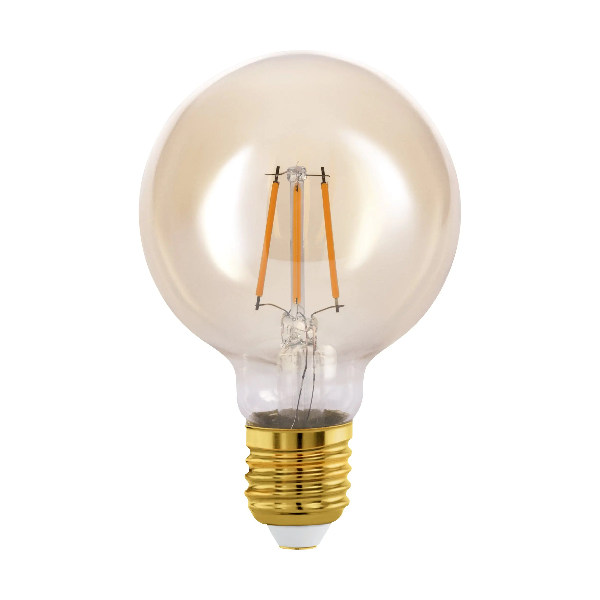 Eglo LED Leuchtmittel G80 E27 Globeform 4 W warmweiß amber