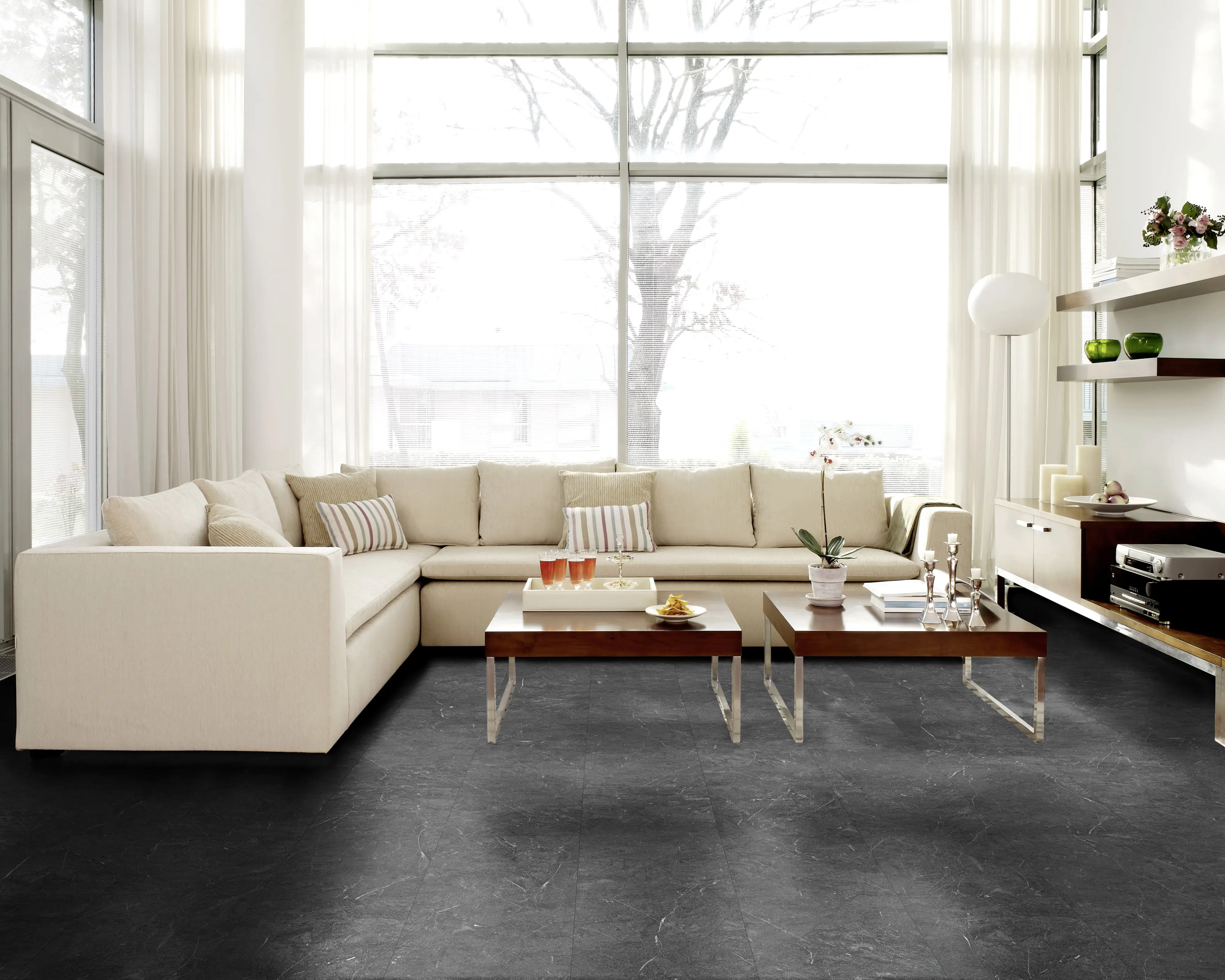 Classen Vinylboden Fliese Infinity dark 63,8 x 31 cm