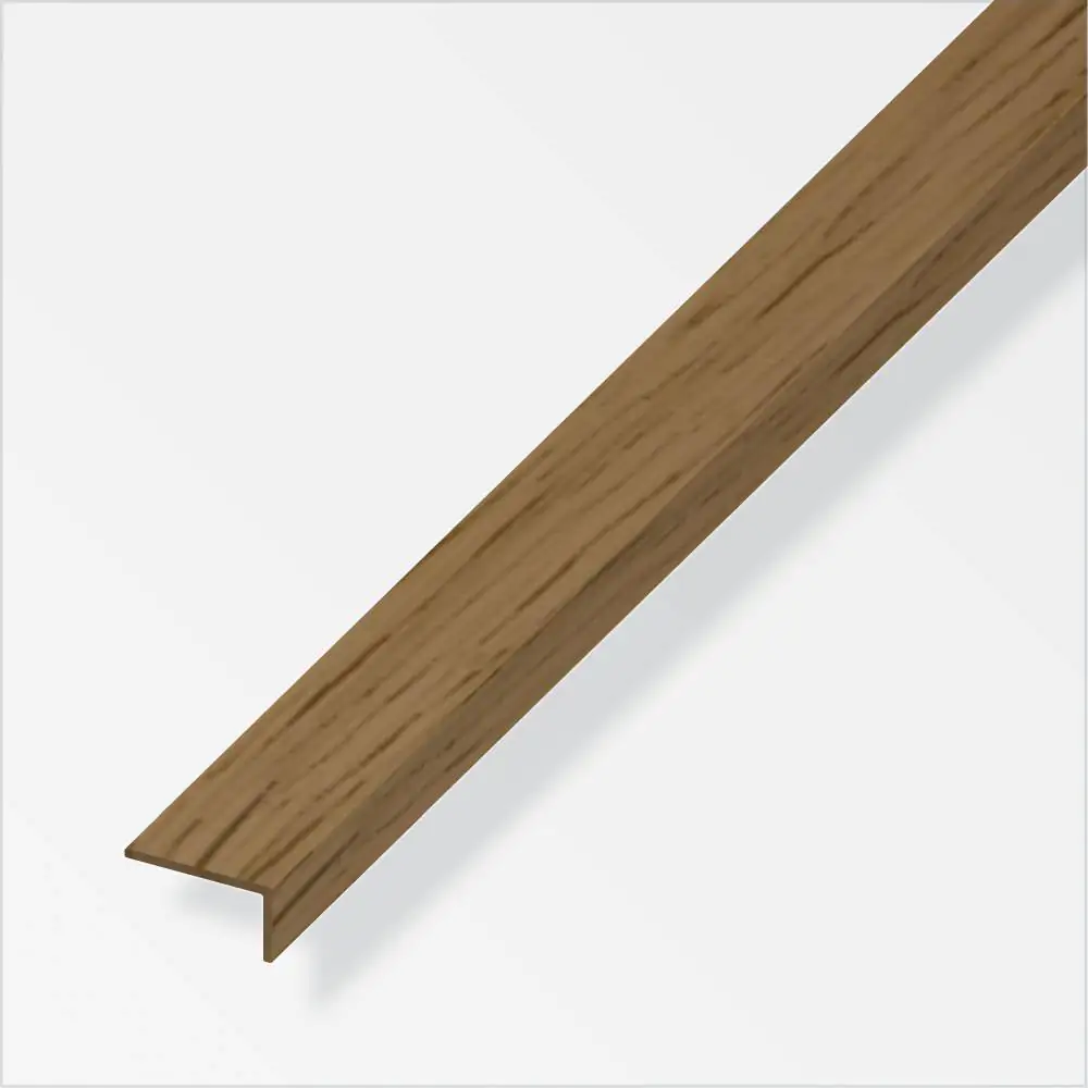 alfer Winkel 1 m, 19 x 22 mm PVC (Kunststoff) glatt eiche rustikal
