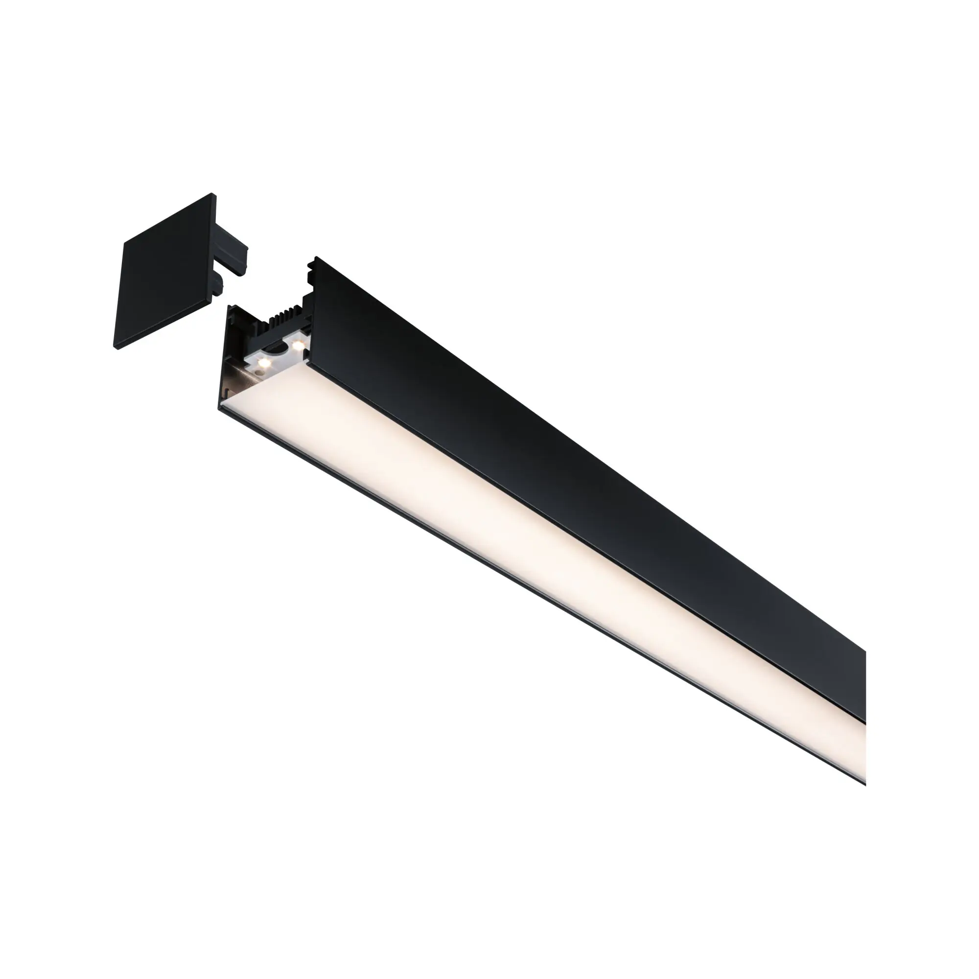 Paulmann Einspeisung für Lichtleiste Linion Power Channel 17 W Aluminium schwarz dimmbar warmweiß
