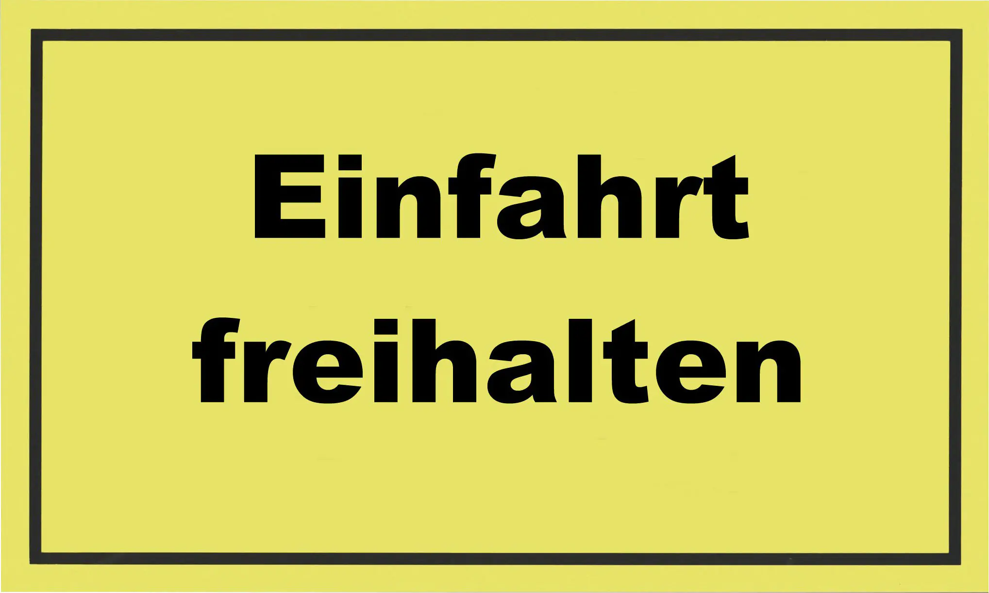 Metafranc Hinweisschild Einfahrt freihalten 200 x 300 mm