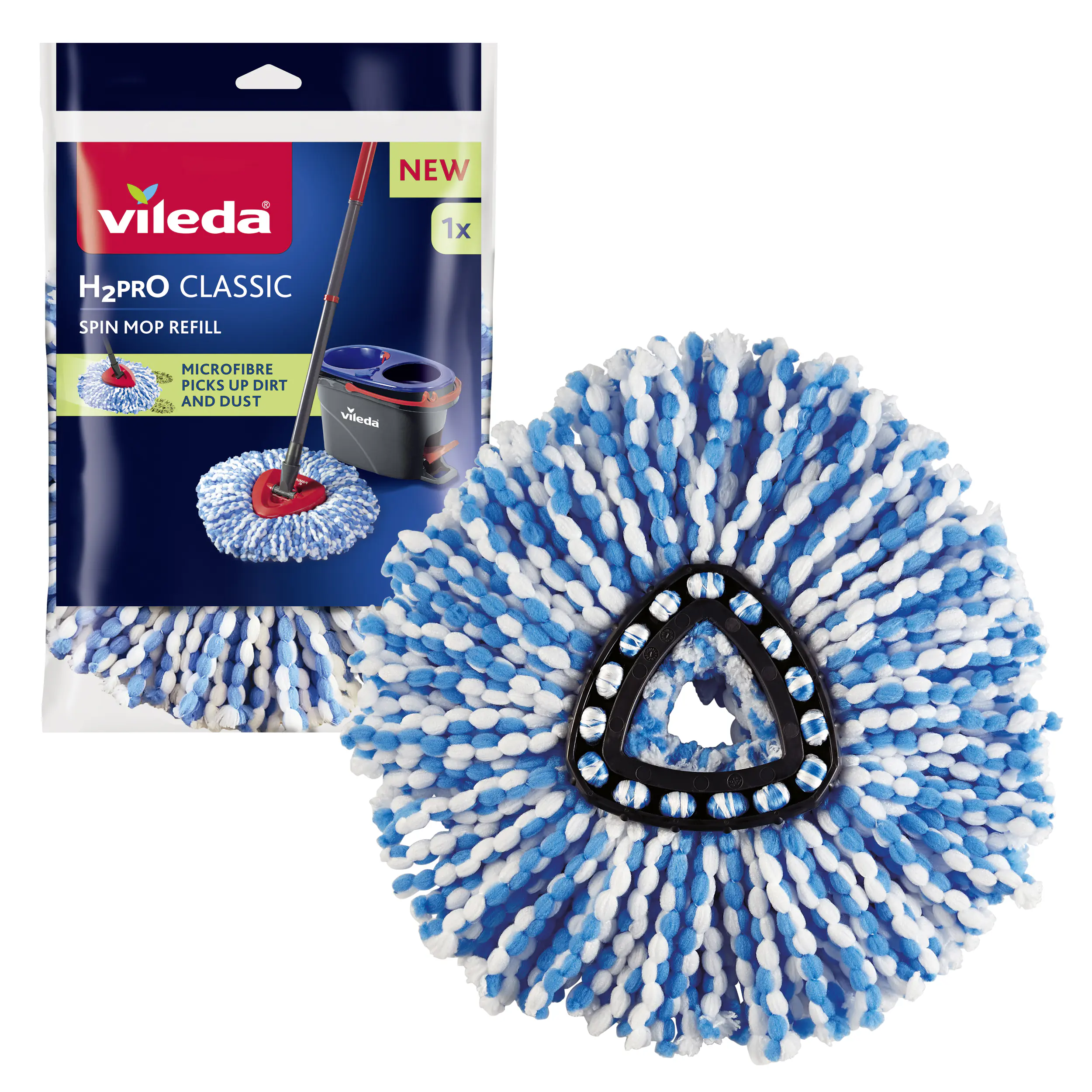 Vileda H2PrO CLASSIC Wischmopp Ersatzkopf 