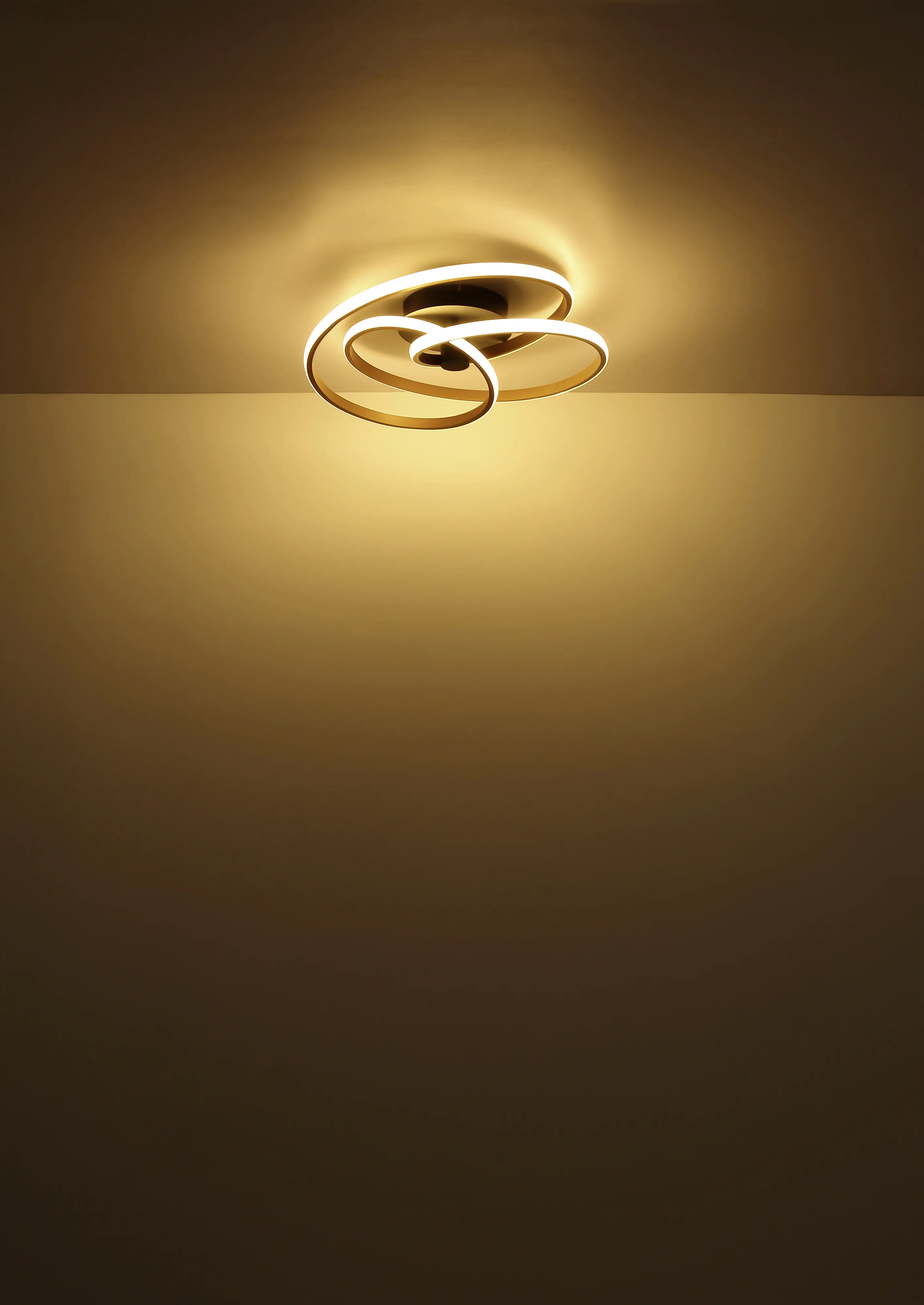 Globo LED Deckenleuchte Glyxar goldfarben