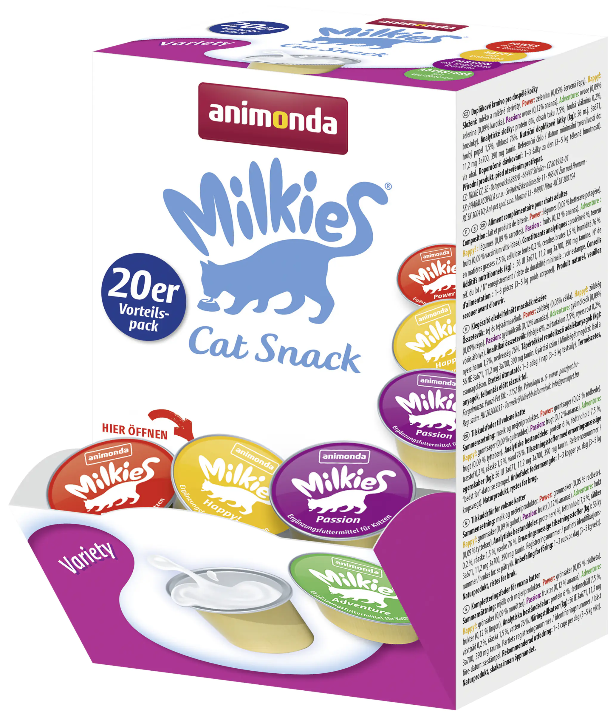 Animonda Milkies Adult Variety 20x15g 20 x 15 g