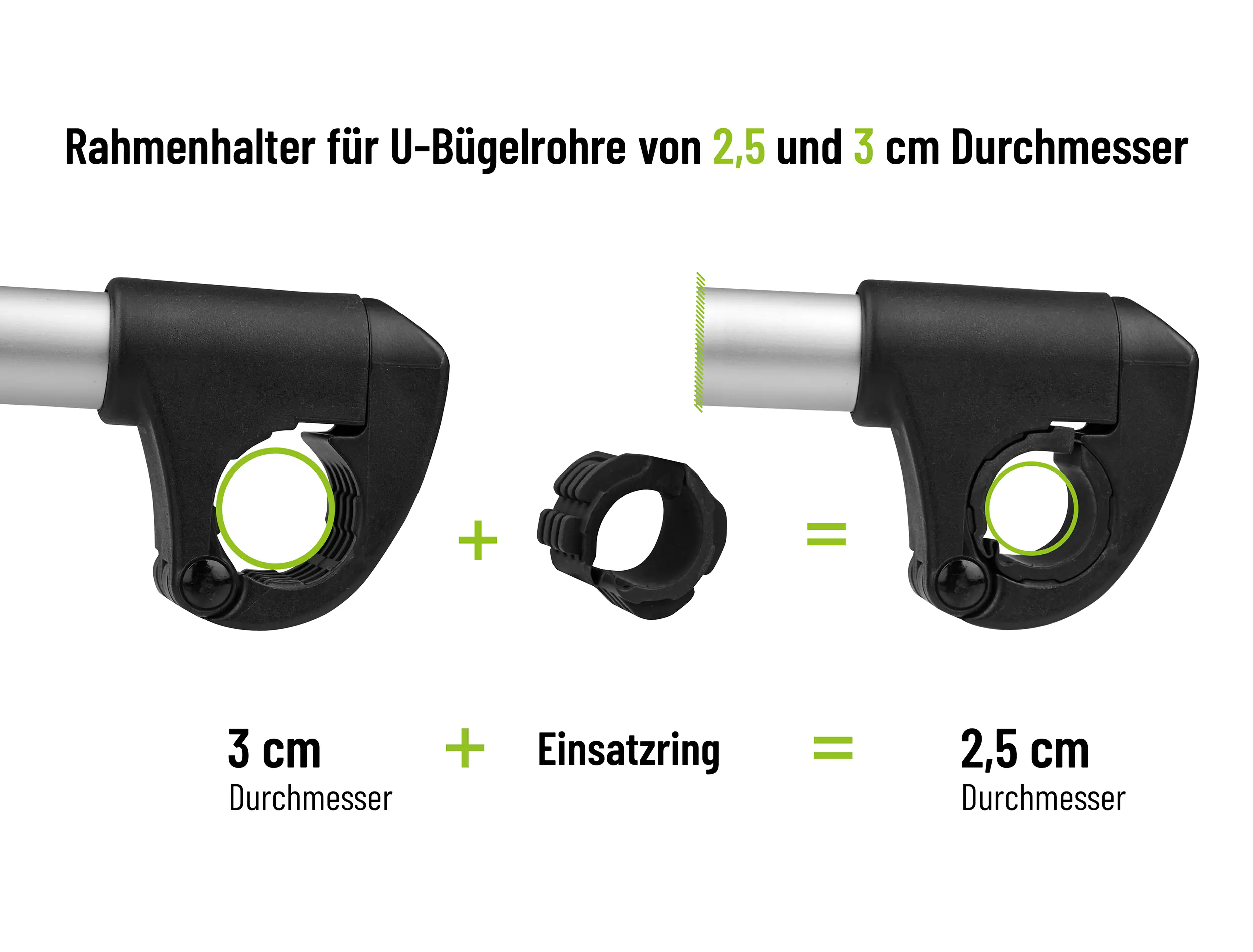 Eufab Strap-Rahmenhalter verstellbar 40 cm