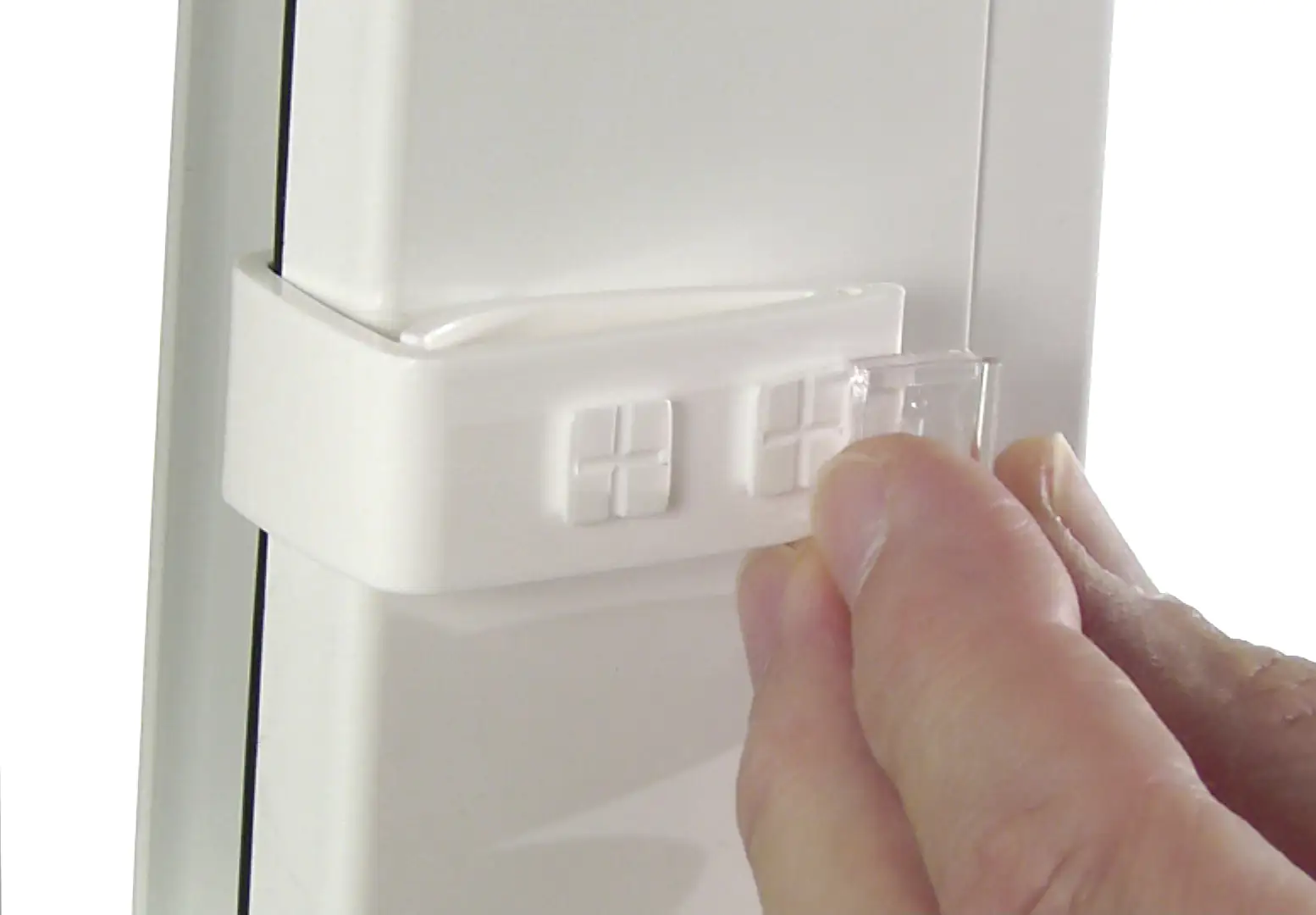 Gardinia Klemmträger Easy Click Vitrage 2 Stück, weiß