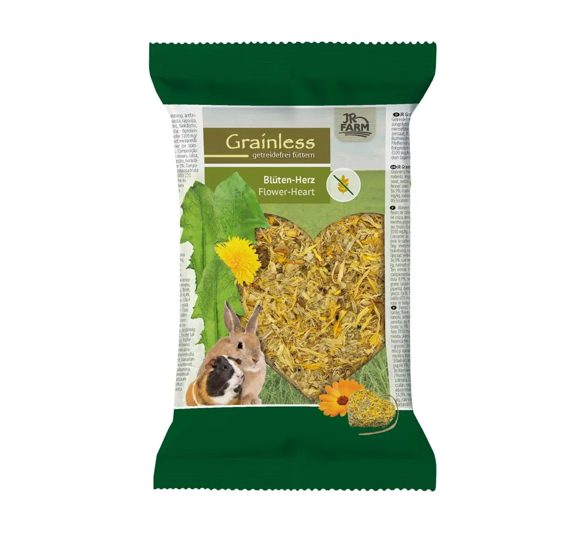 JR Farm Grainless Nagersnack 90 g Blütenherz