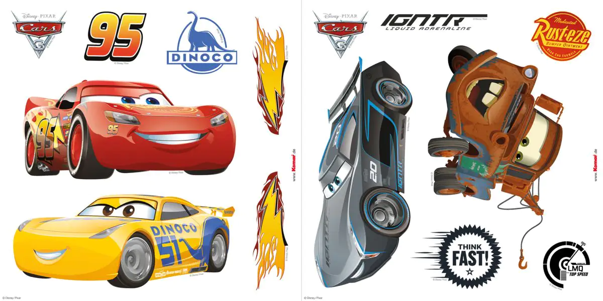 Komar Window Sticker Cars3 31 x 31 cm