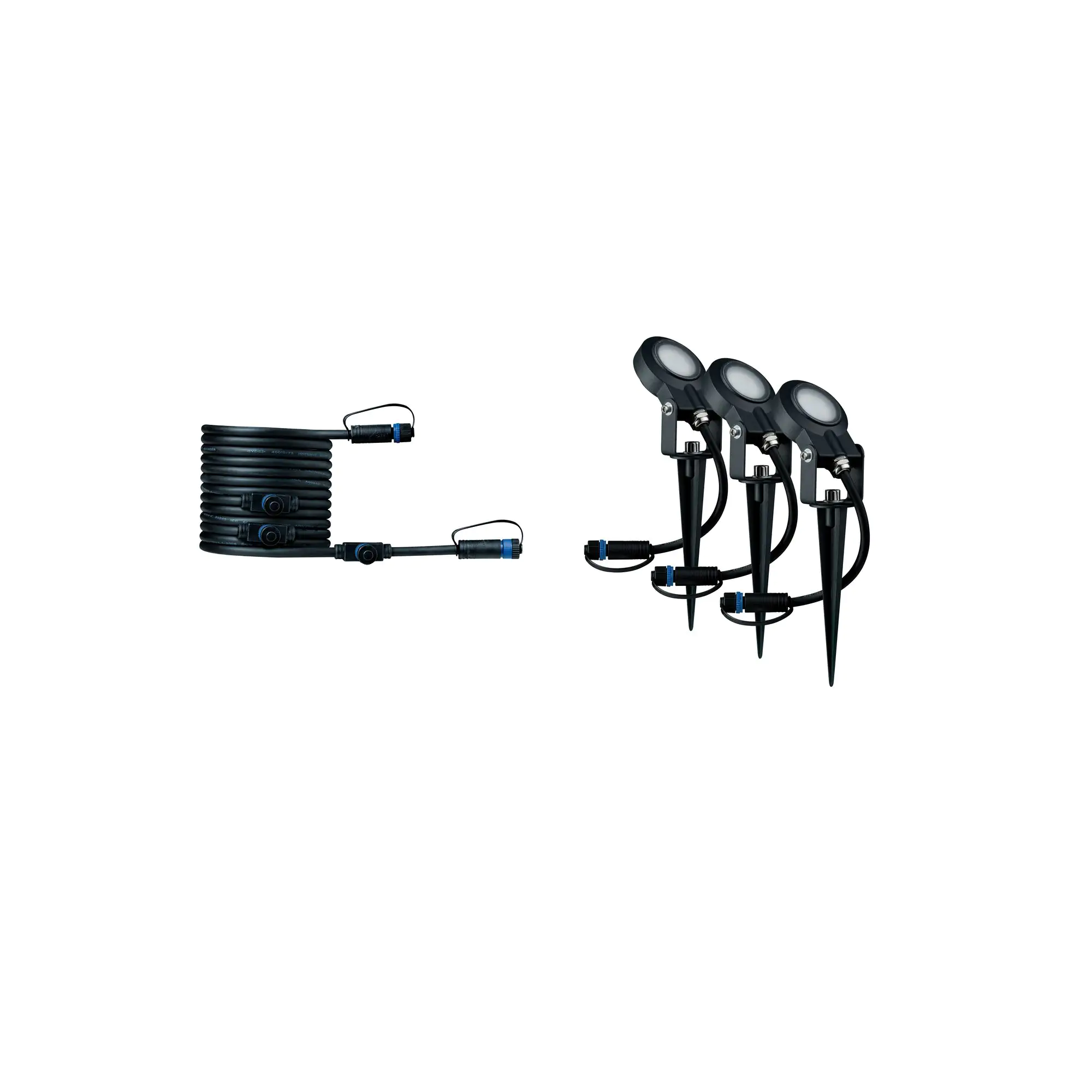 Paulmann Plug & Shine Spot Sting Ergänzungsset Outdoor 3er-Set