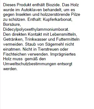 Sichtschutzzaun Fulda 180 x 180 cm, gerade, kesseldruckimprägniert