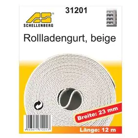 Schellenberg Rollladengurt beige Breite 23 mm - Länge 12 m