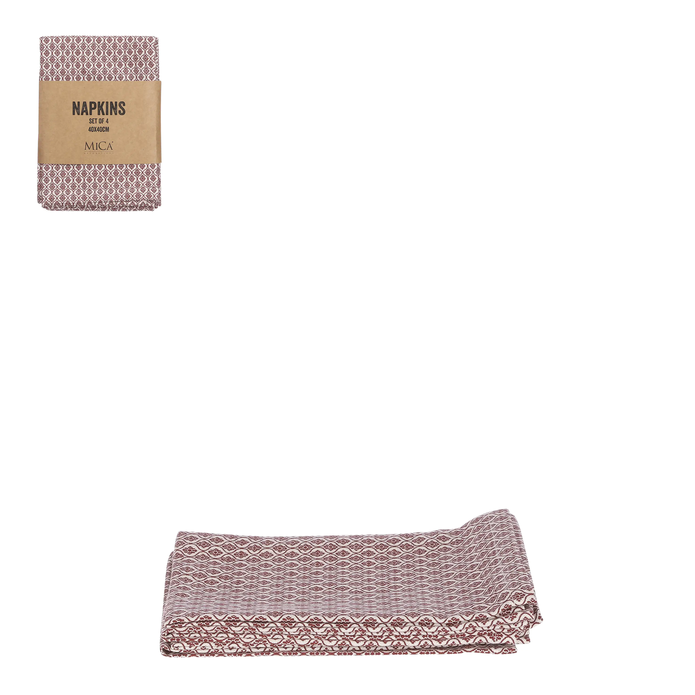 Mica Serviette Badhi braun 40 x 40 cm