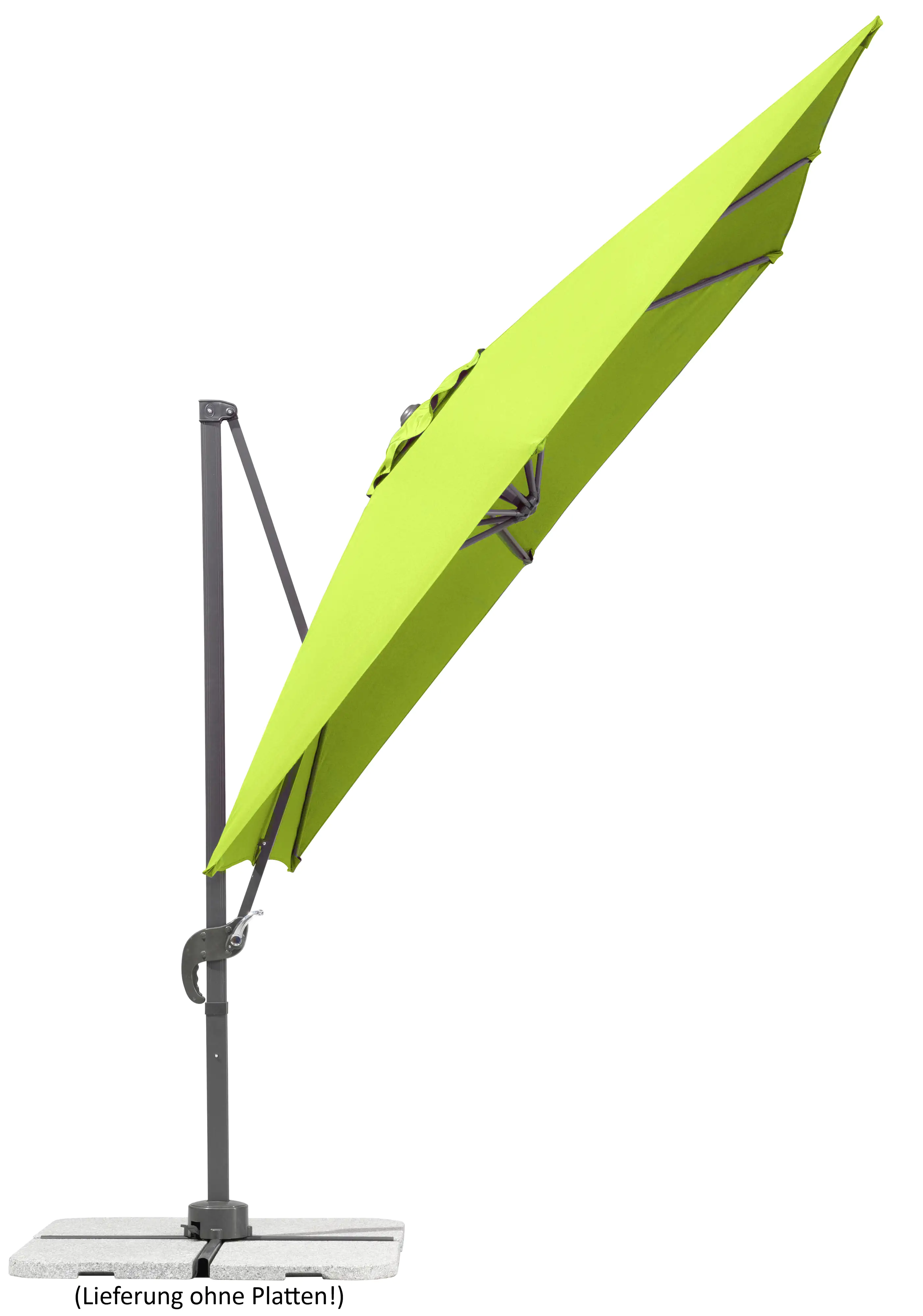Schneider Ampelschirm Rhodos Junior apfelgrün 270 x 270 cm inkl. Sonnenschirmhülle