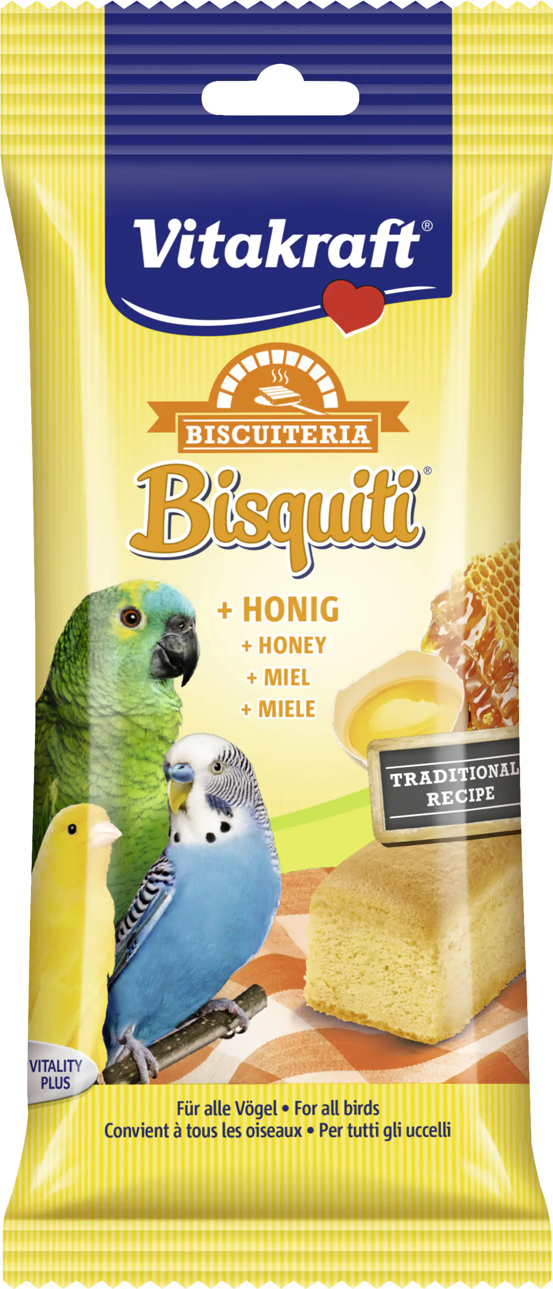 Vitakraft Bisquiti® + Honig 4 Stück, 50 g