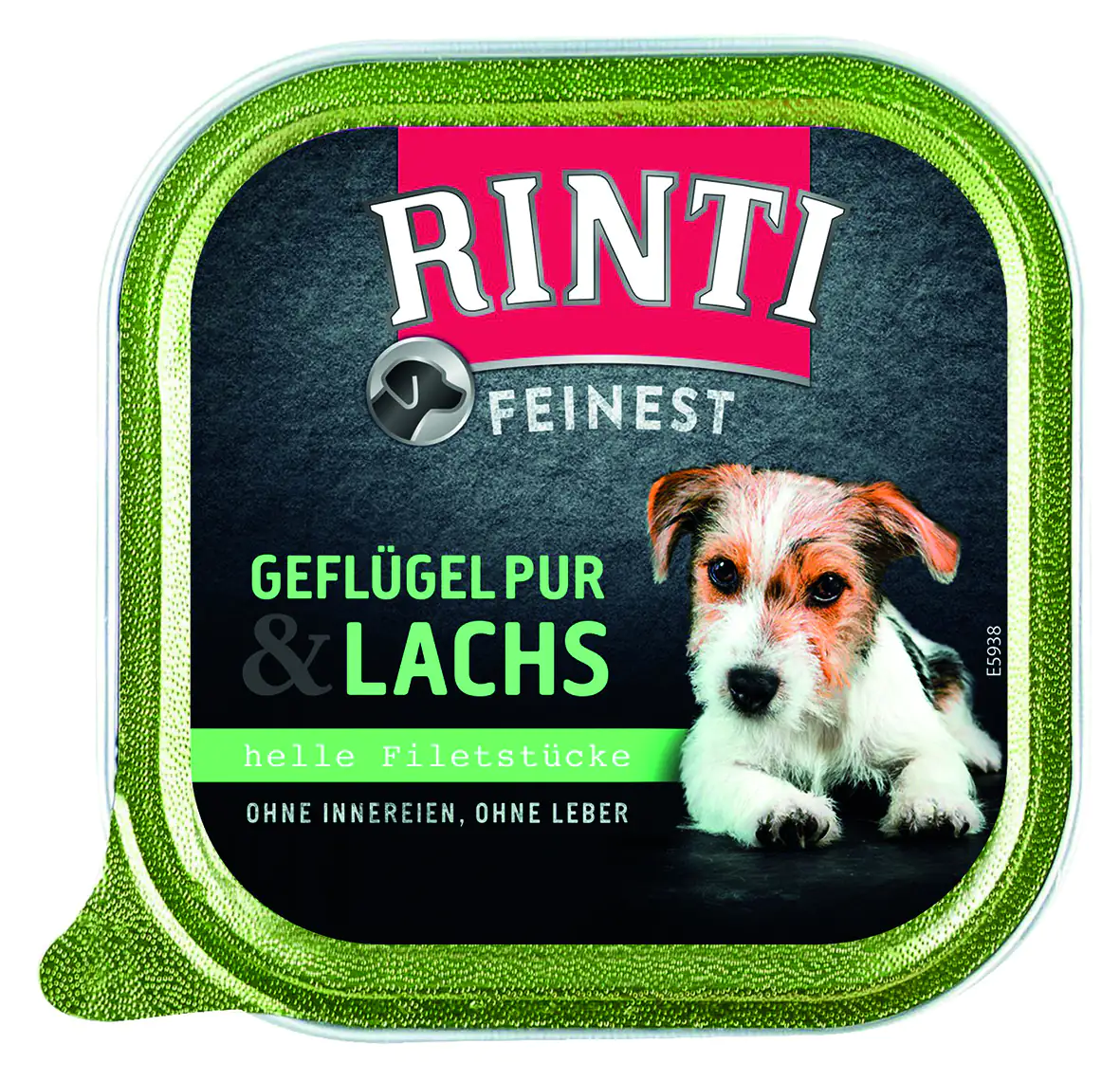 Rinti Feinest Hundenassfutter Adult getreidefrei 150 g Geflügel pur & Lachs