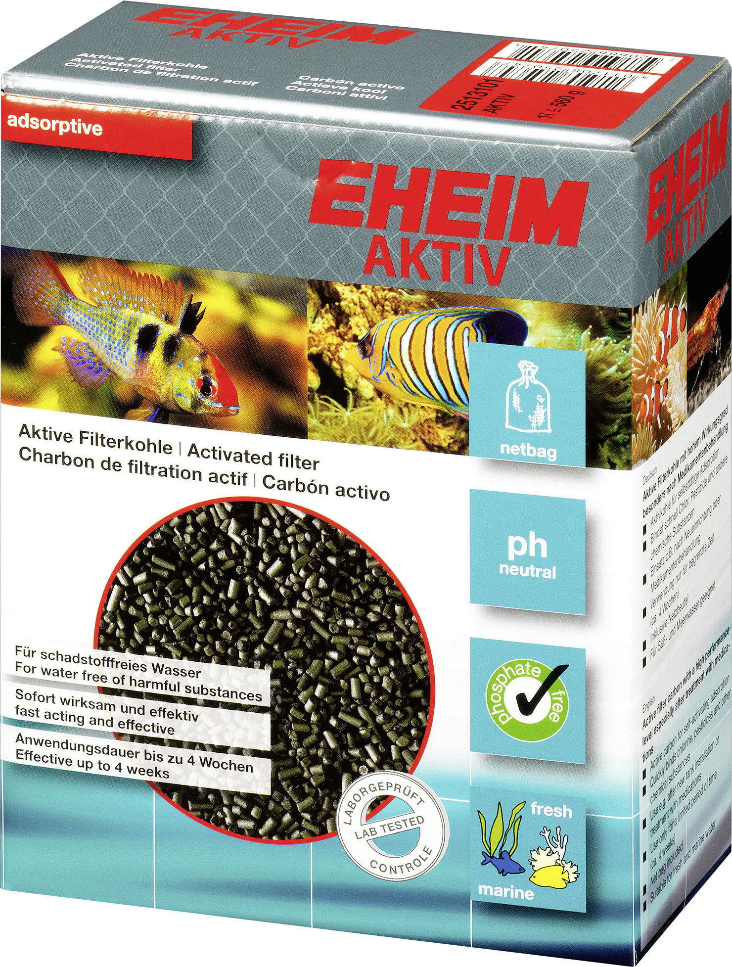 Eheim Filterkohle Karbon 225 g + Netzbeutel