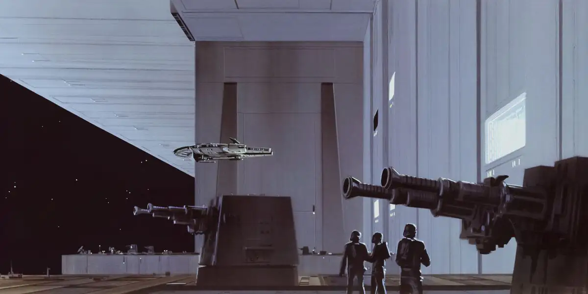Komar Vlies Fototapete Star Wars Classic Todesstern Verteidigungssystem 500 x 250 cm 