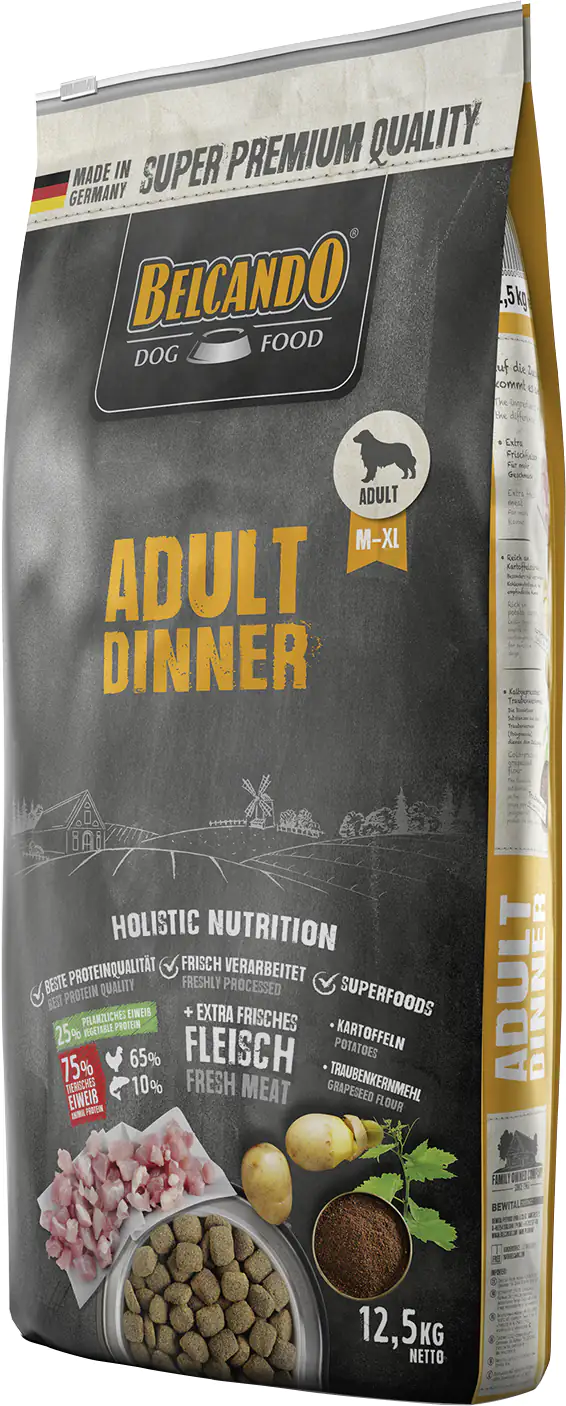 Belcando Dinner Hundetrockenfutter Adult 12,5 kg Geflügel