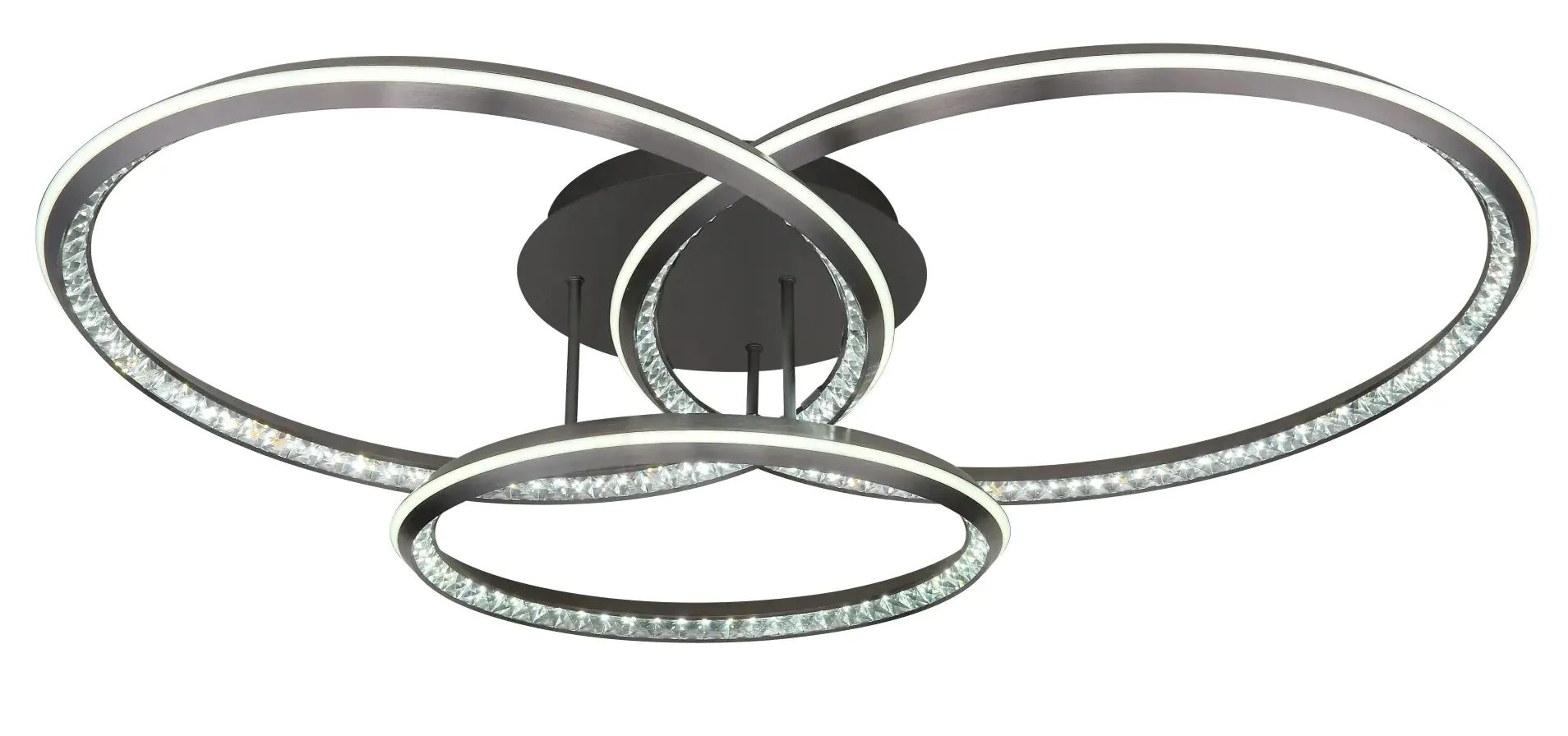 Globo LED Deckenleuchte Alaina 3er Ringe 109x80,5 cm warmweiß-kaltweiß