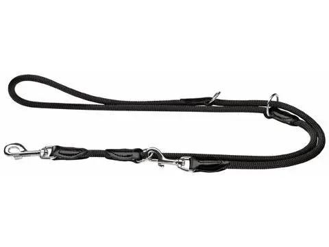 Hunter Hundeleine Führleine verstellbar Freestyle 2 m x 1 cm schwarz